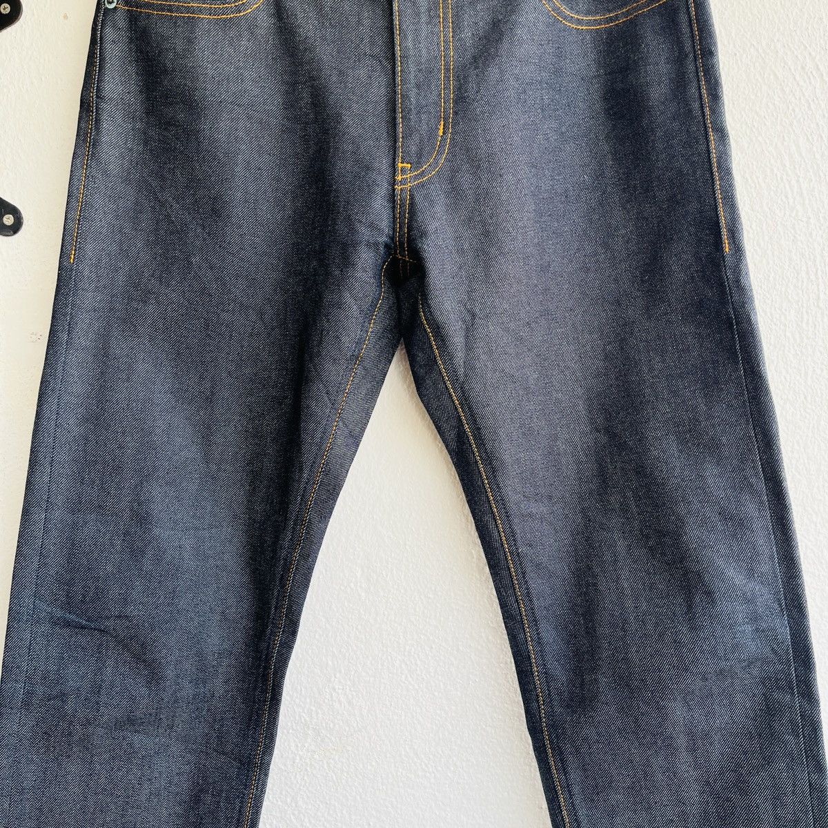 Raf Simons Grails Jil Sander Raf Simons Black Redline Selvedge Jeans Size US 31 - 11 Thumbnail