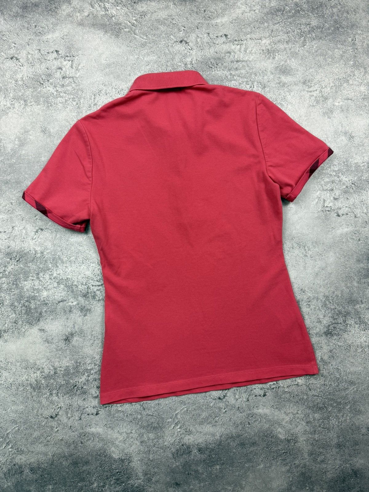 Burberry Burberry Brit Nova Check Pink Polo T-Shirt Y2K Tee Luxury Size S / US 4 / IT 40 - 20 Thumbnail