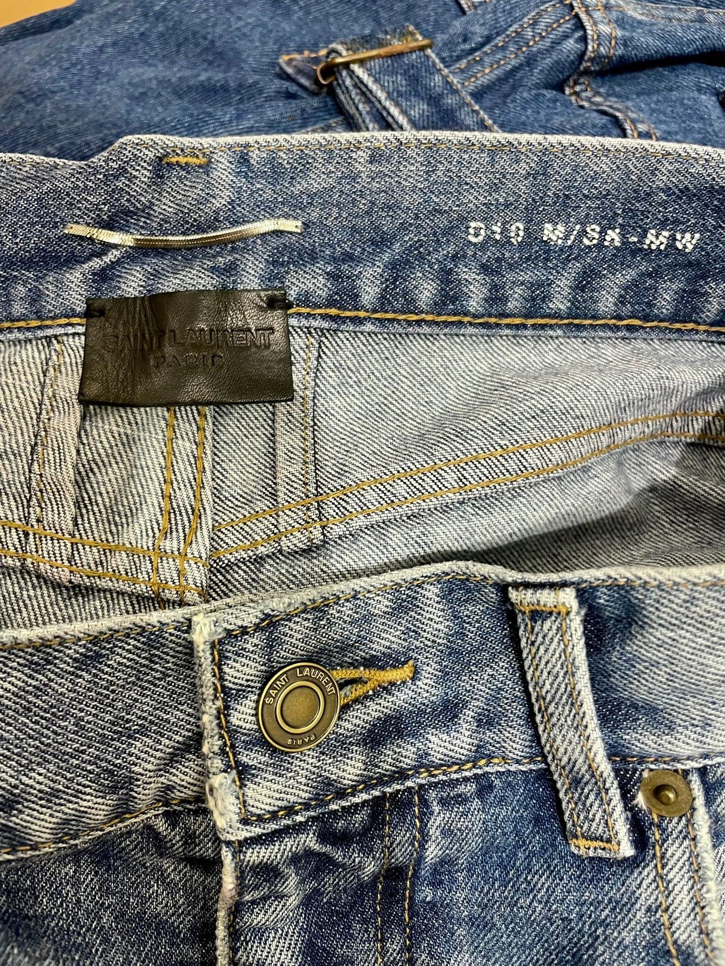 Saint Laurent Paris SLP 16ss Hedi Runway Knee Cut-Out Distressed D10 Jeans Size US 28 / EU 44 - 6 Thumbnail
