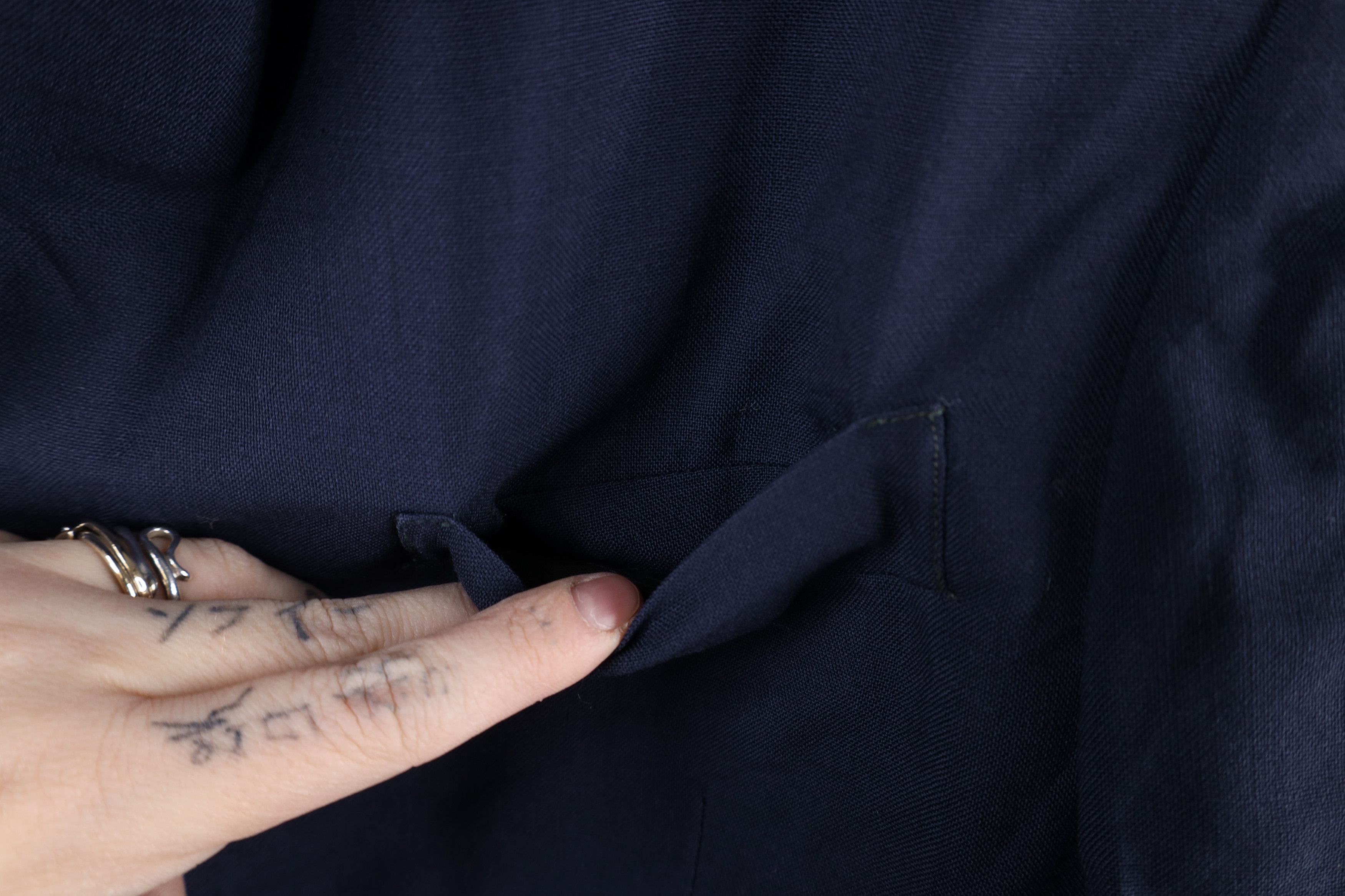 Vintage Vintage 60s Smoking Button Tuxedo Suit Coat Jacket Blue USA Size US M / EU 48-50 / 2 - 5 Thumbnail