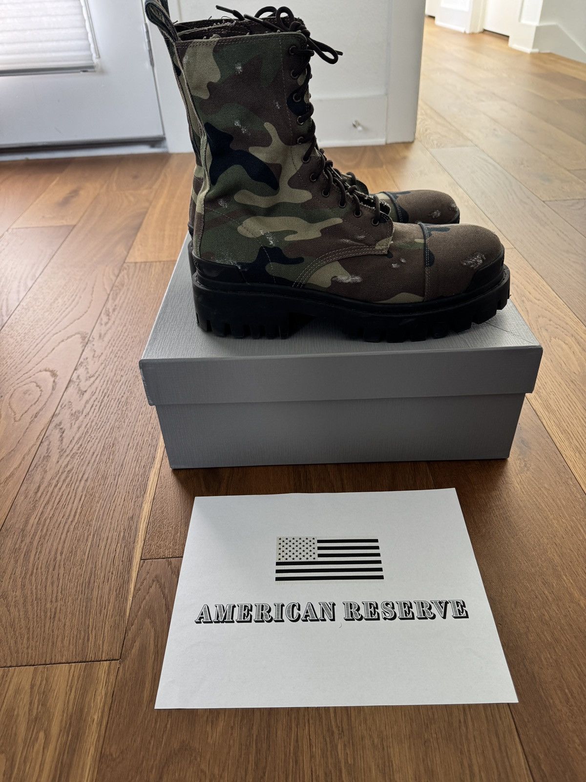 Balenciaga BALENCIAGA CAMO STRIKE BOOTS Size US 11 / EU 44 - 3 Thumbnail