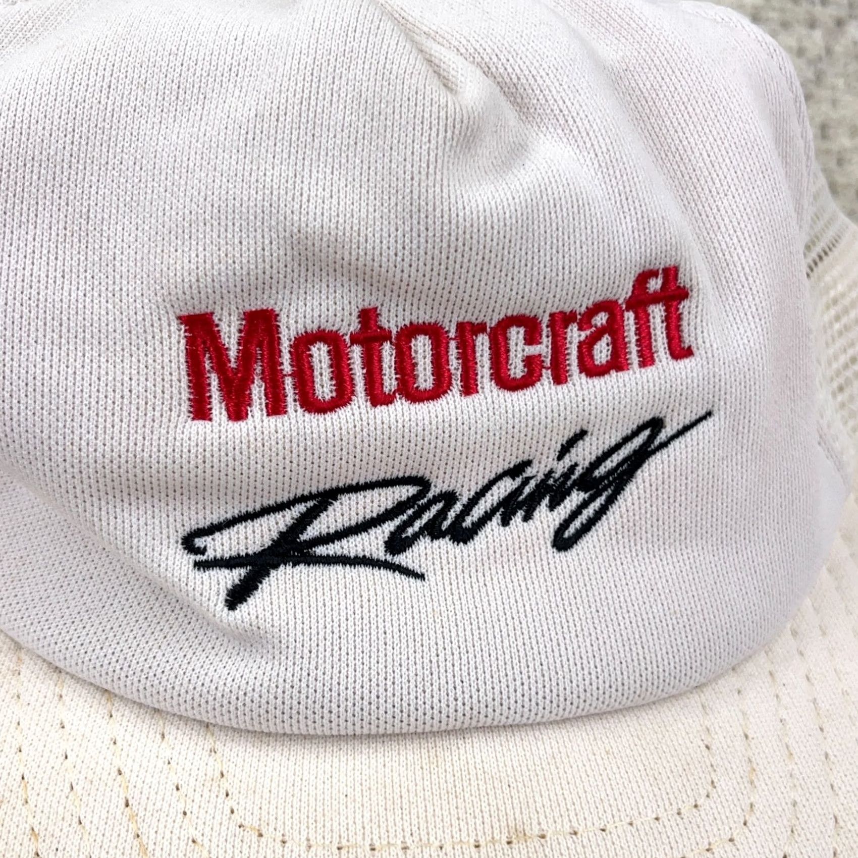 Vintage VINTAGE Motorcraft Racing Trucker Hat Made In USA 80s Snapback Cap Tires Oil Size ONE SIZE - 2 Thumbnail