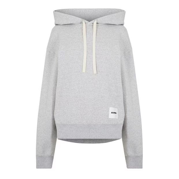 Jil Sander o1g2r1mq1024 Logo Sweat Hoodie in Grey Size XS / US 0-2 / IT 36-38 - 1 Thumbnail