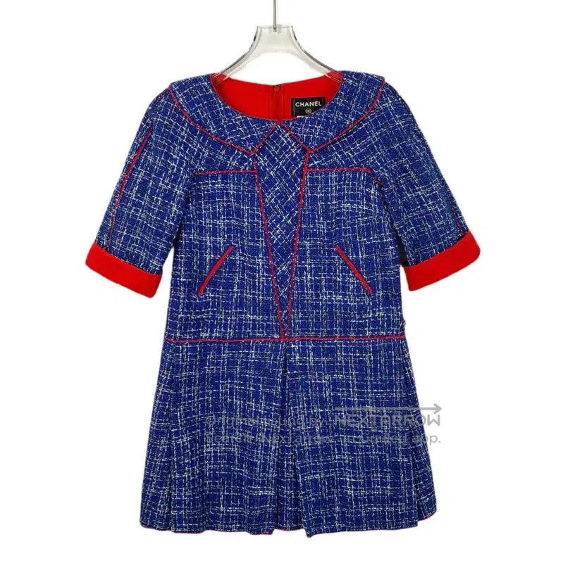 Chanel Chanel Blue Cotton Dress for Women . Size XS / US 0-2 / IT 36-38 - 1 Thumbnail