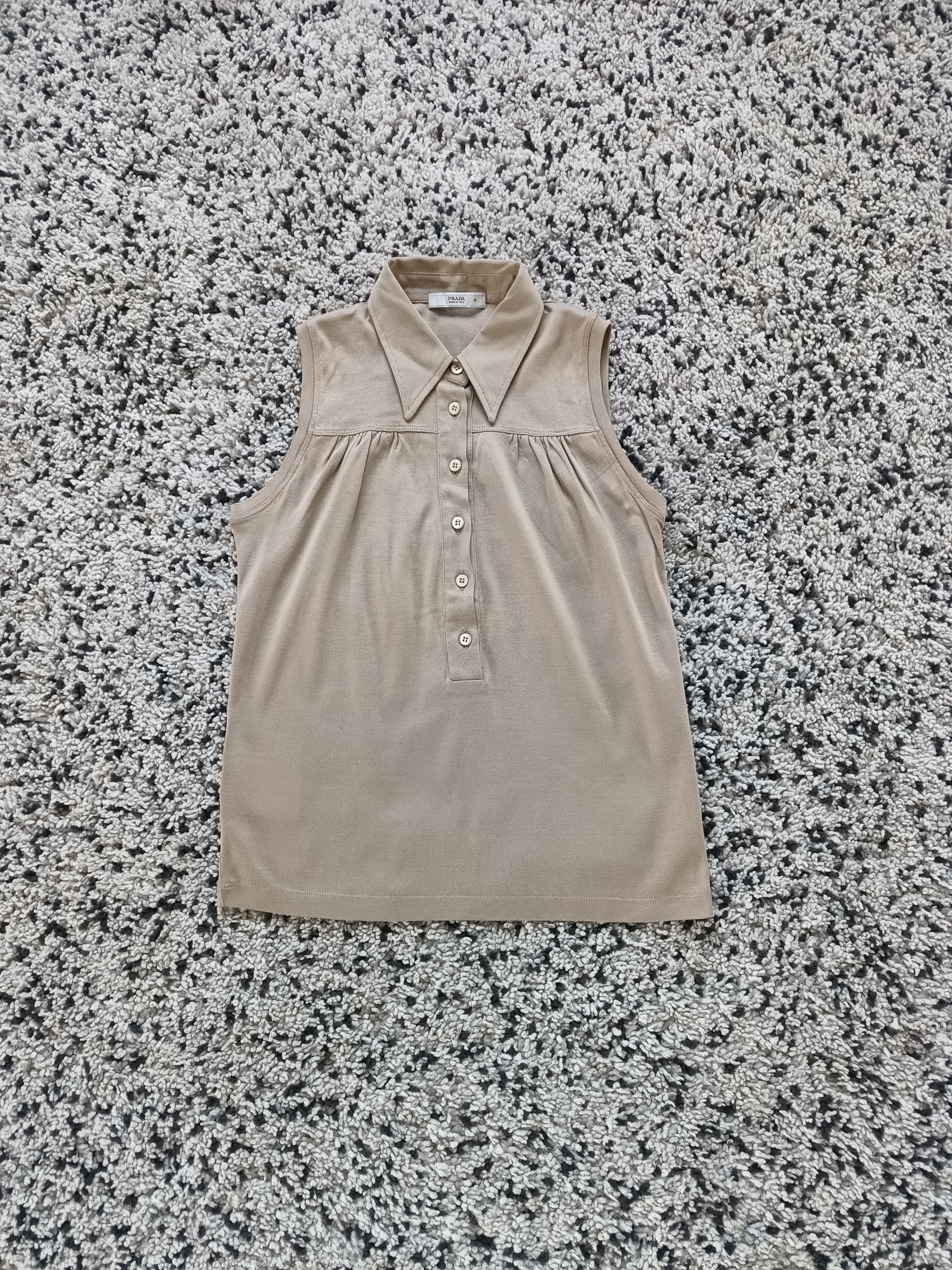 Prada Prada cotton sleeveless tank top vest Size M / US 6-8 / IT 42-44 - 1 Thumbnail