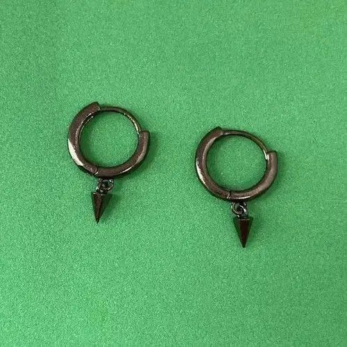 Other Tiny Geometric Triangle Cone Dangle Drop Earrings for Men Size ONE SIZE - 1 Thumbnail