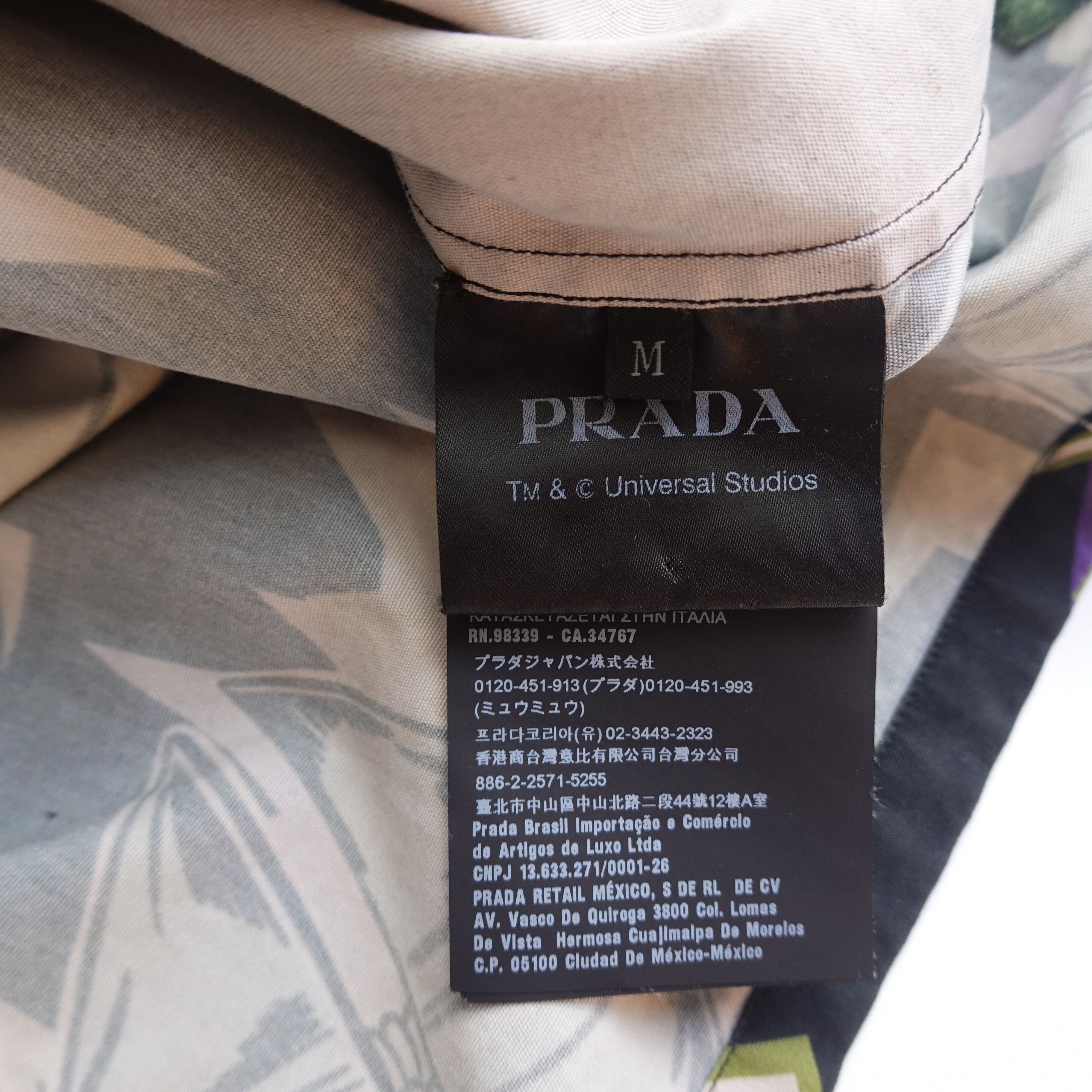 Prada 2019 Prada Frankenstein Universal SS Bowling Shirt - Size M Size US M / EU 48-50 / 2 - 6 Thumbnail