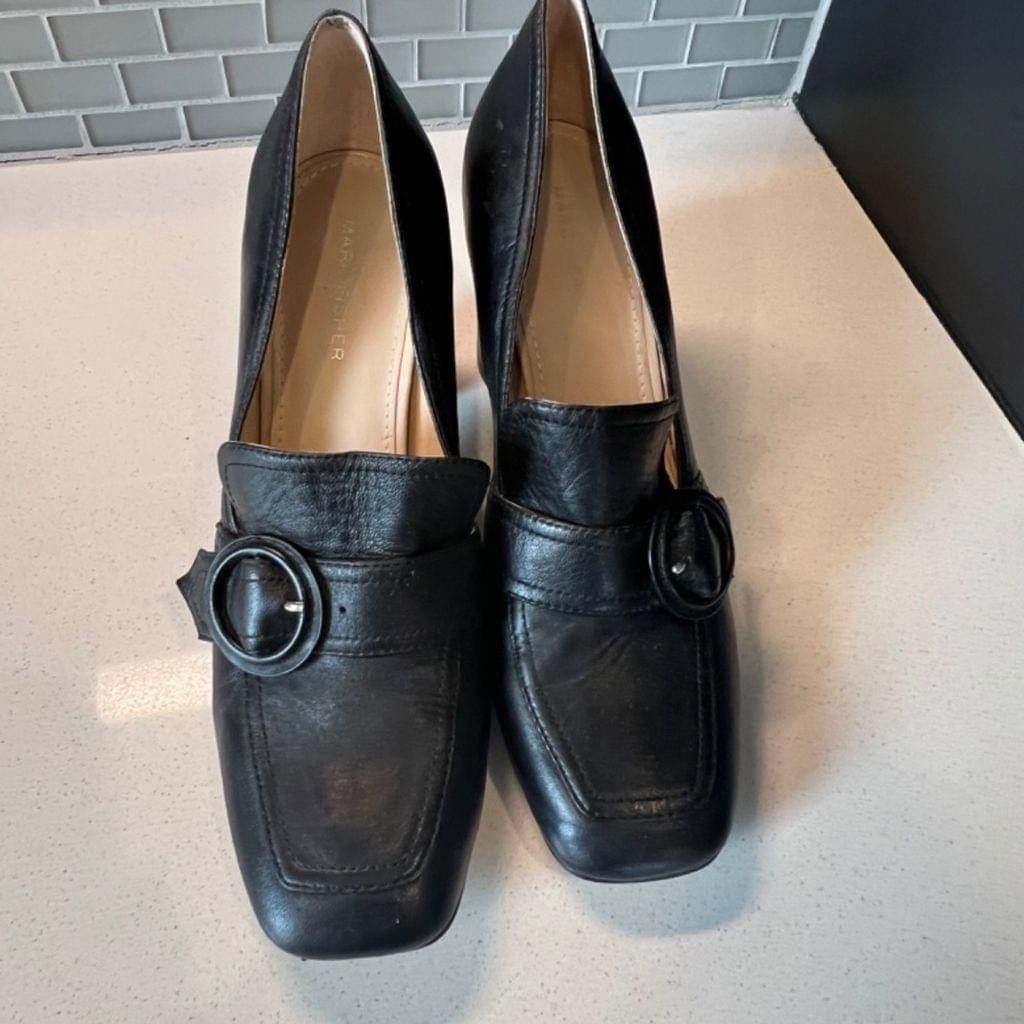 Marc Fisher 4” thick heel memory foam size 10 black Marc Fisher heels Size US 10 / IT 40 - 7 Thumbnail