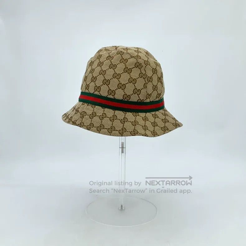 Gucci Gucci SizeL Brown logo jacquard full-print cotton casual fi Size ONE SIZE - 3 Thumbnail