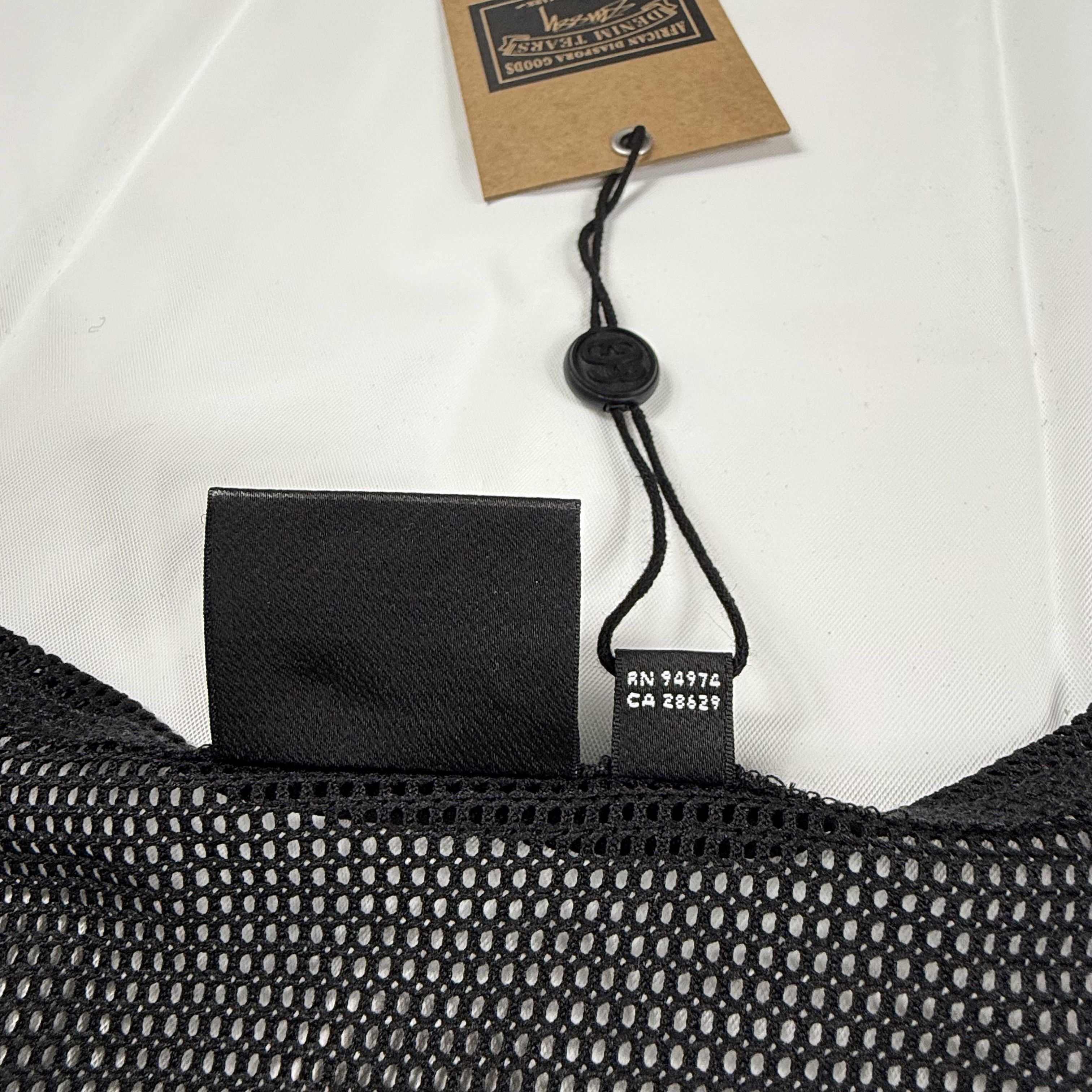 DENIM TEARS × Stussy Stussy x Denim Tears DT Mesh Tank Top Black Graphic Size US L / EU 52-54 / 3 - 5 Thumbnail