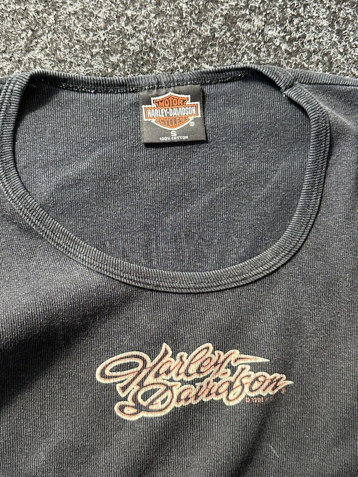 Harley Davidson × Vintage 🚨Vintage 1996 Harley Davidson LOGO long sleeve avant garde Size S / US 4 / IT 40 - 4 Thumbnail