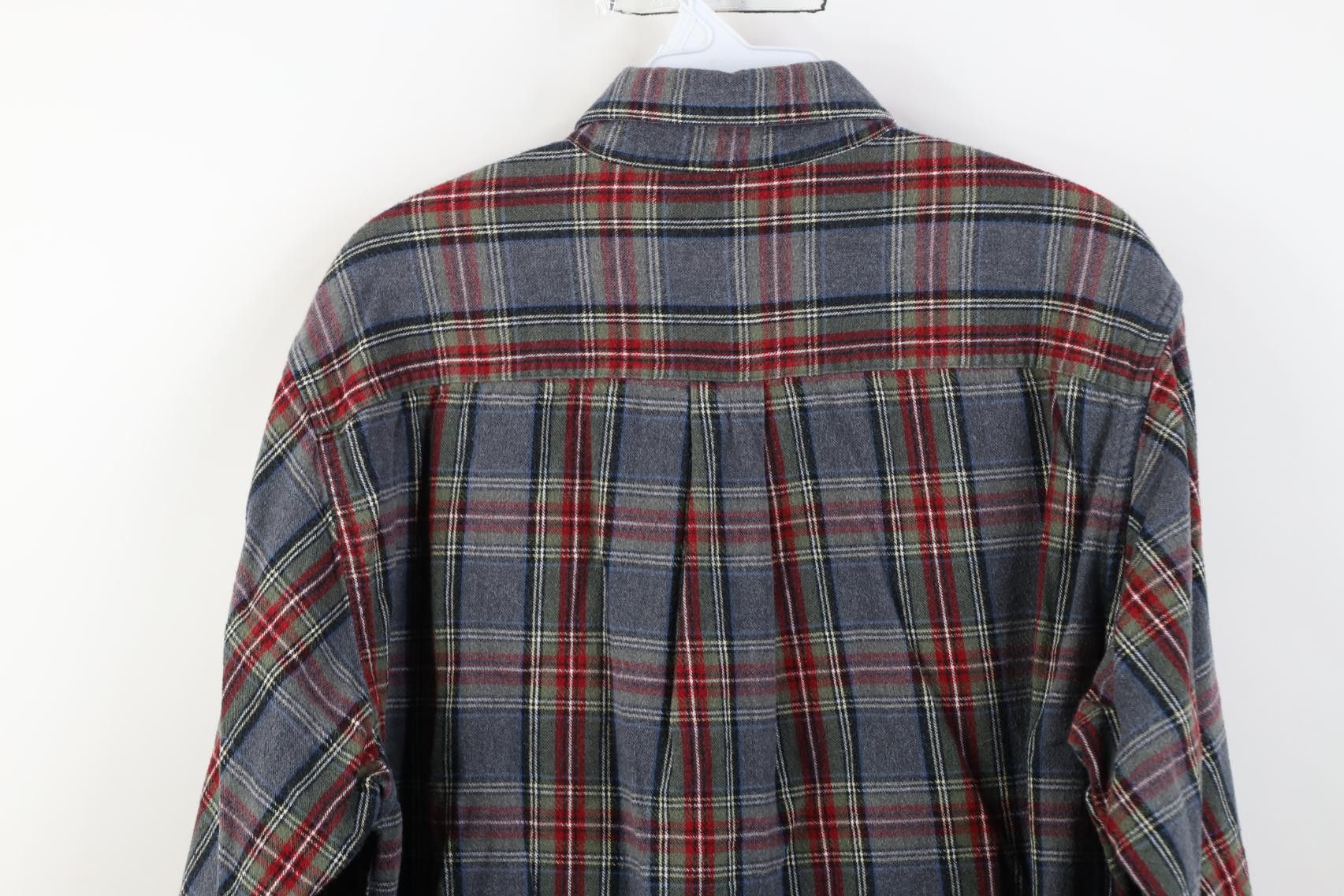 L.L. Bean Vintage 90s LL Bean Flannel Collared Button Down Shirt Plaid Size US M / EU 48-50 / 2 - 8 Thumbnail