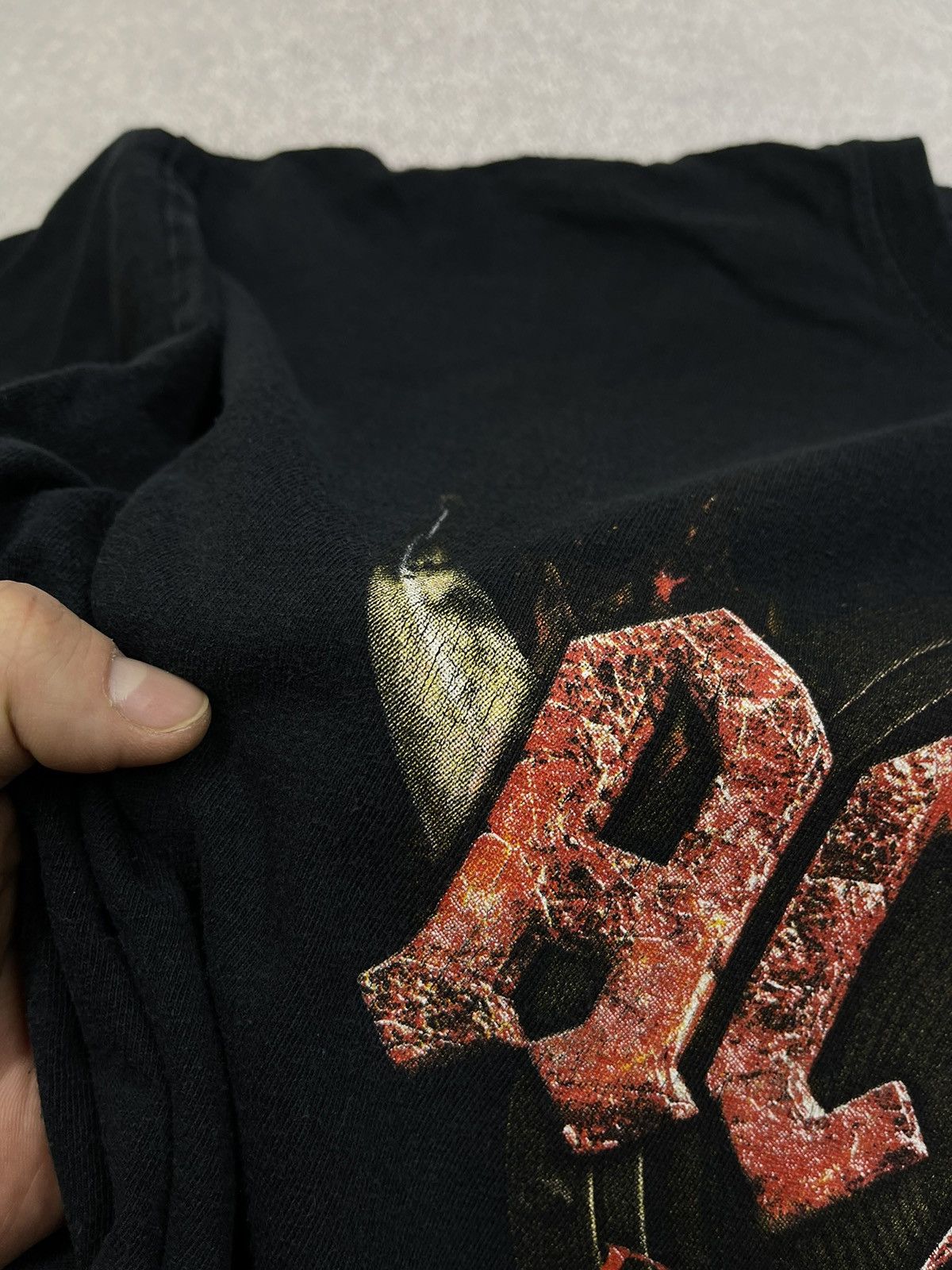 AC/DC Vintage Ac Dc Rock or Bust Rock Band Black T Shirt Big Logo Size US XXL / EU 58 / 5 - 6 Thumbnail