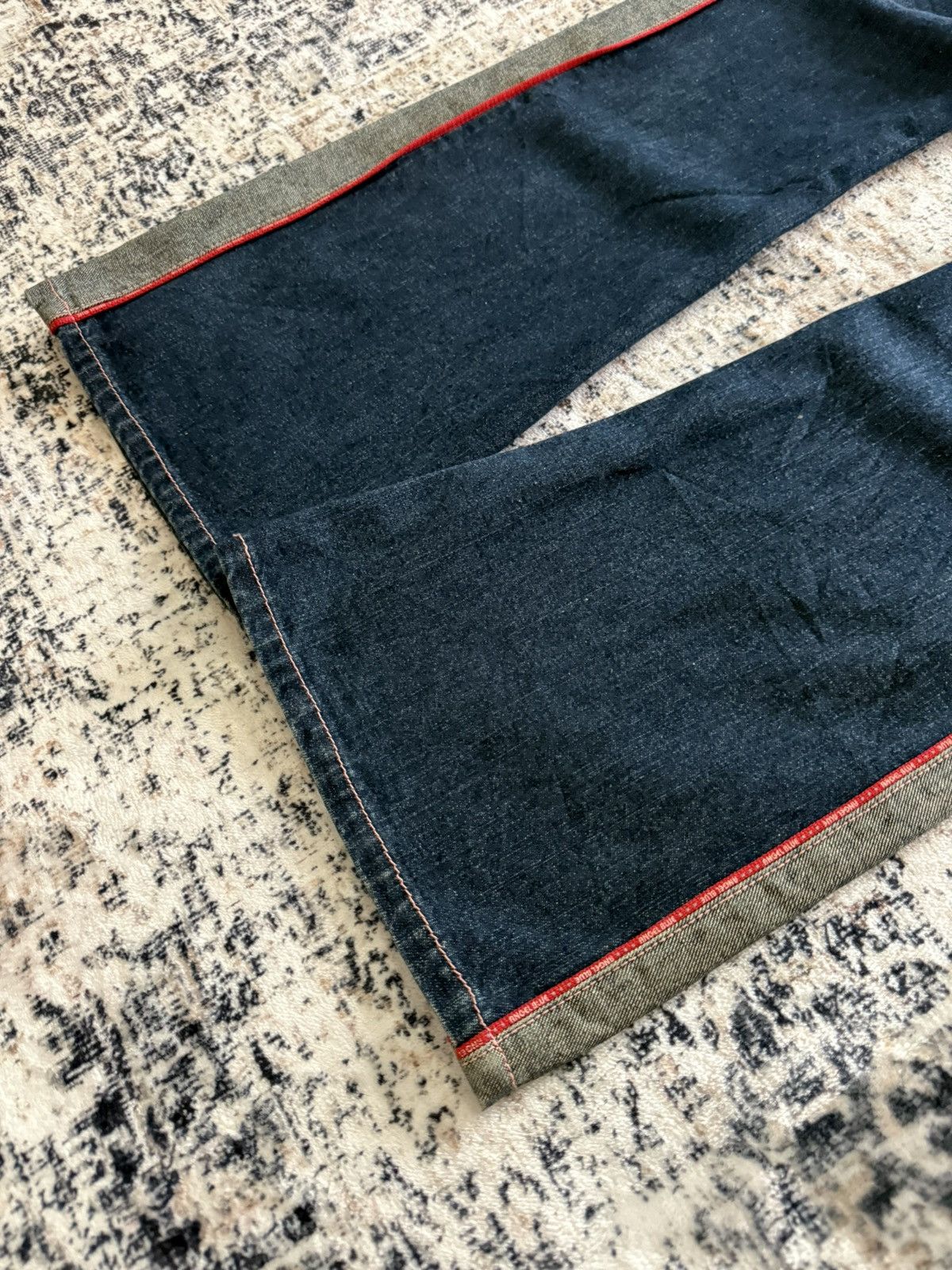Hysteric Glamour 2000s Angel Blue Kawaii Side Panel Patched Flared Jeans Y2K Size US 28 / EU 44 - 17 Thumbnail