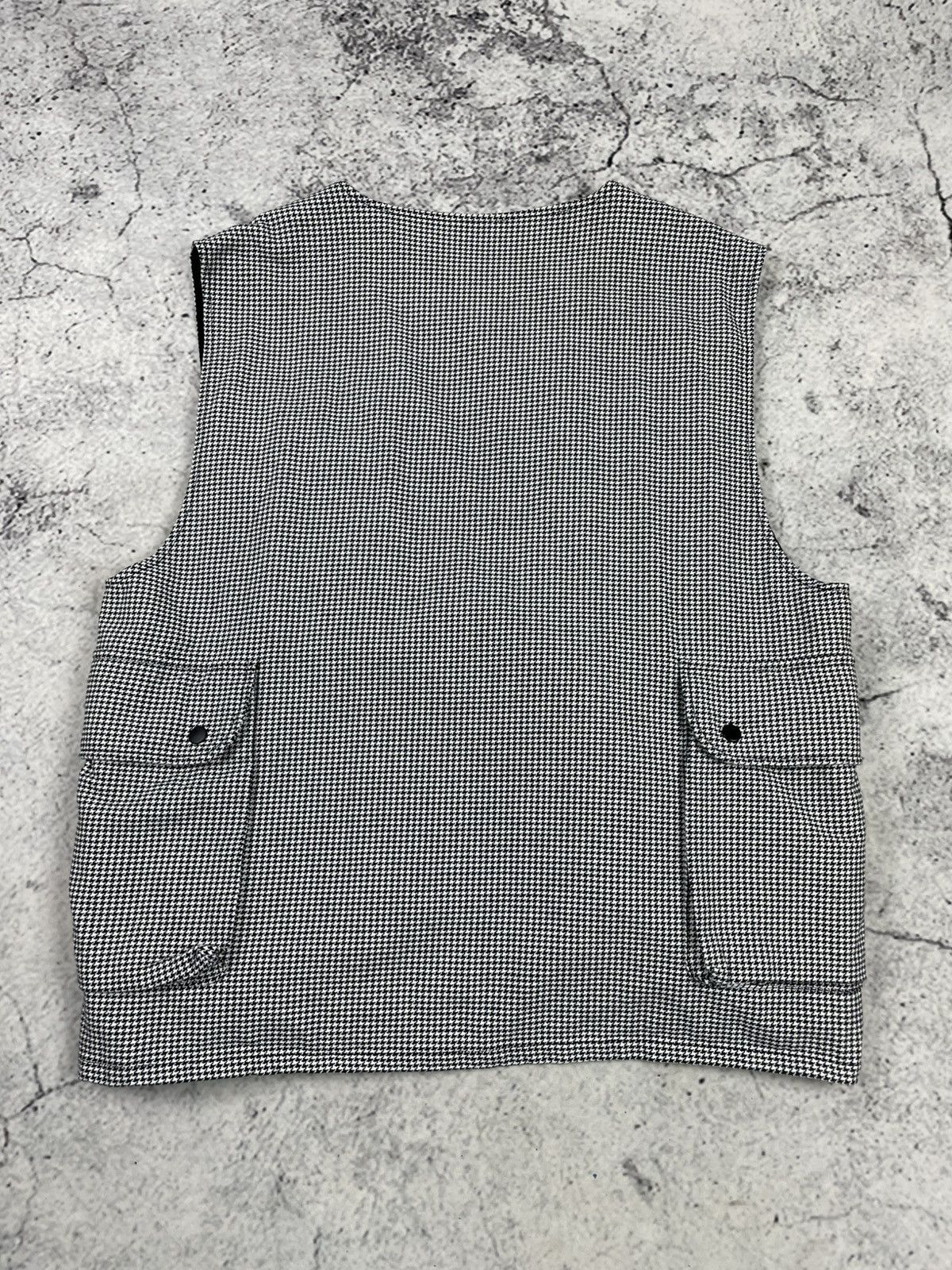 Stussy Stüssy XL Denim Vest White Black Checked Y2K Skate Swag Size US XL / EU 56 / 4 - 2 Thumbnail