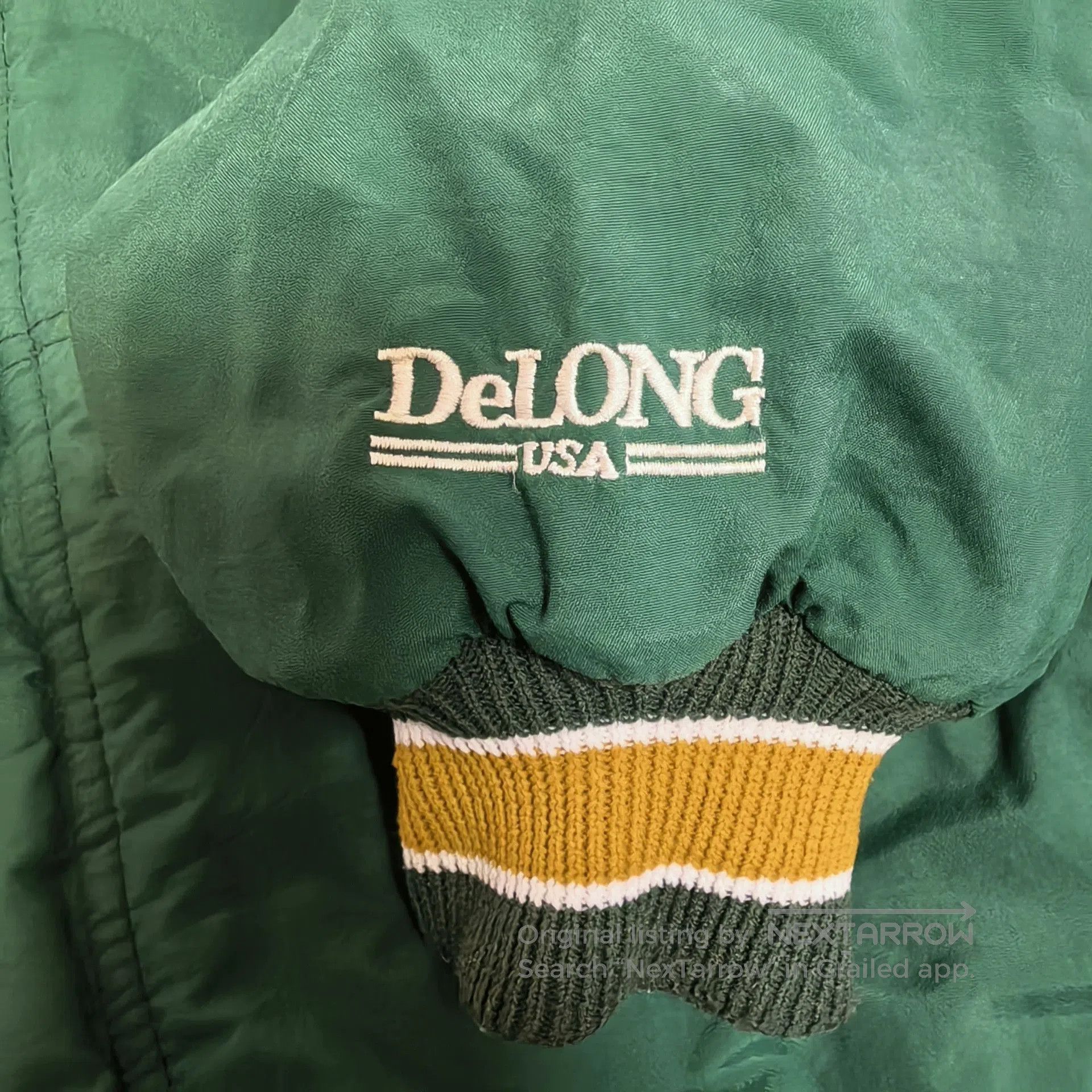 Vintage 80s Vintage Delong Varsity Jacket. Size US XL / EU 56 / 4 - 4 Thumbnail