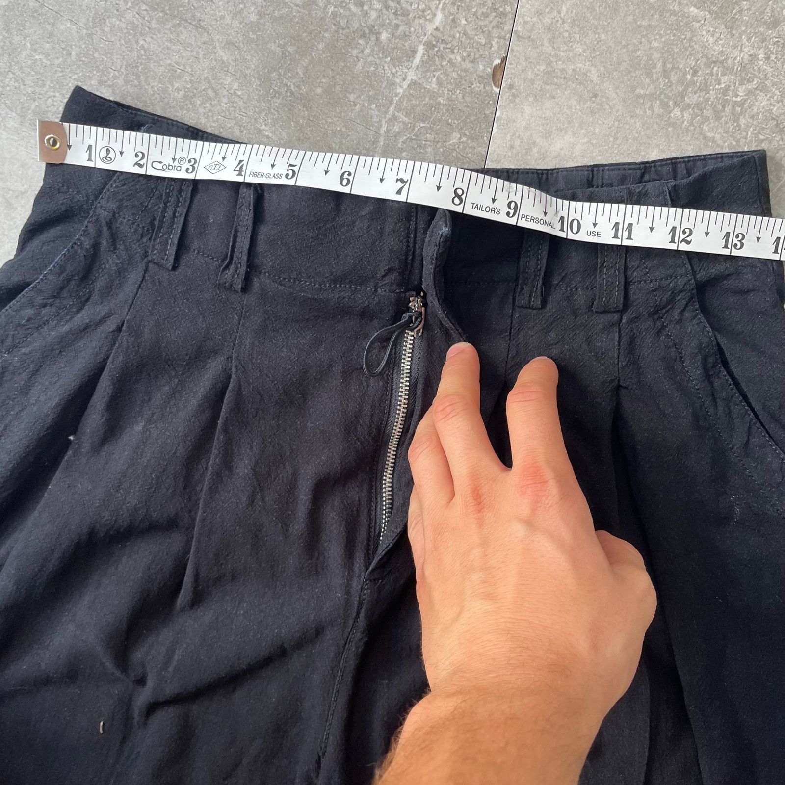 Free People Free people High-Waisted Black Pleated Cropped Trousers Size 26" / US 2 / IT 38 - 4 Thumbnail
