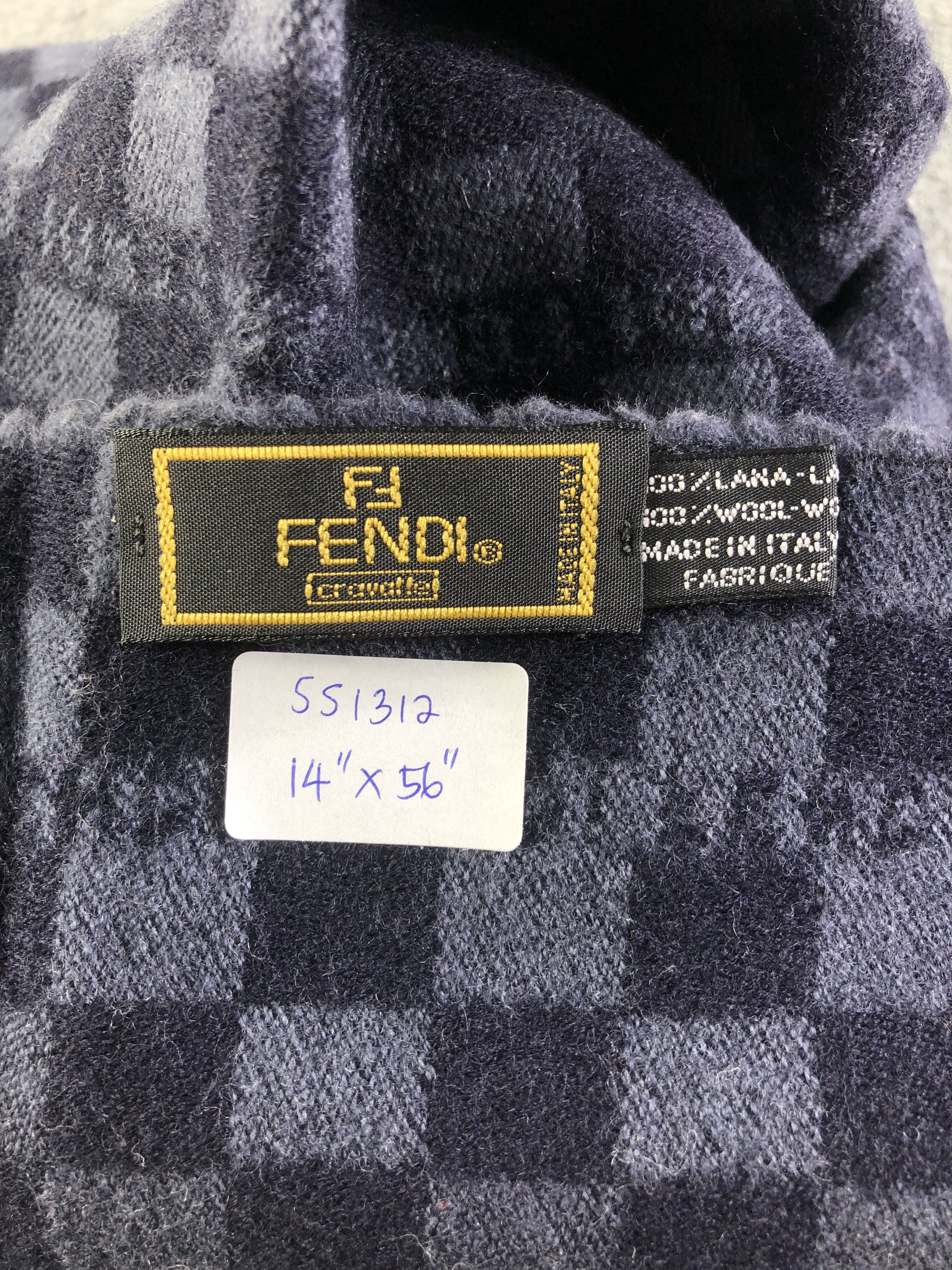Fendi Fendi Wool Scarf / Muffler / Neckwear SS1312 Size ONE SIZE - 4 Thumbnail