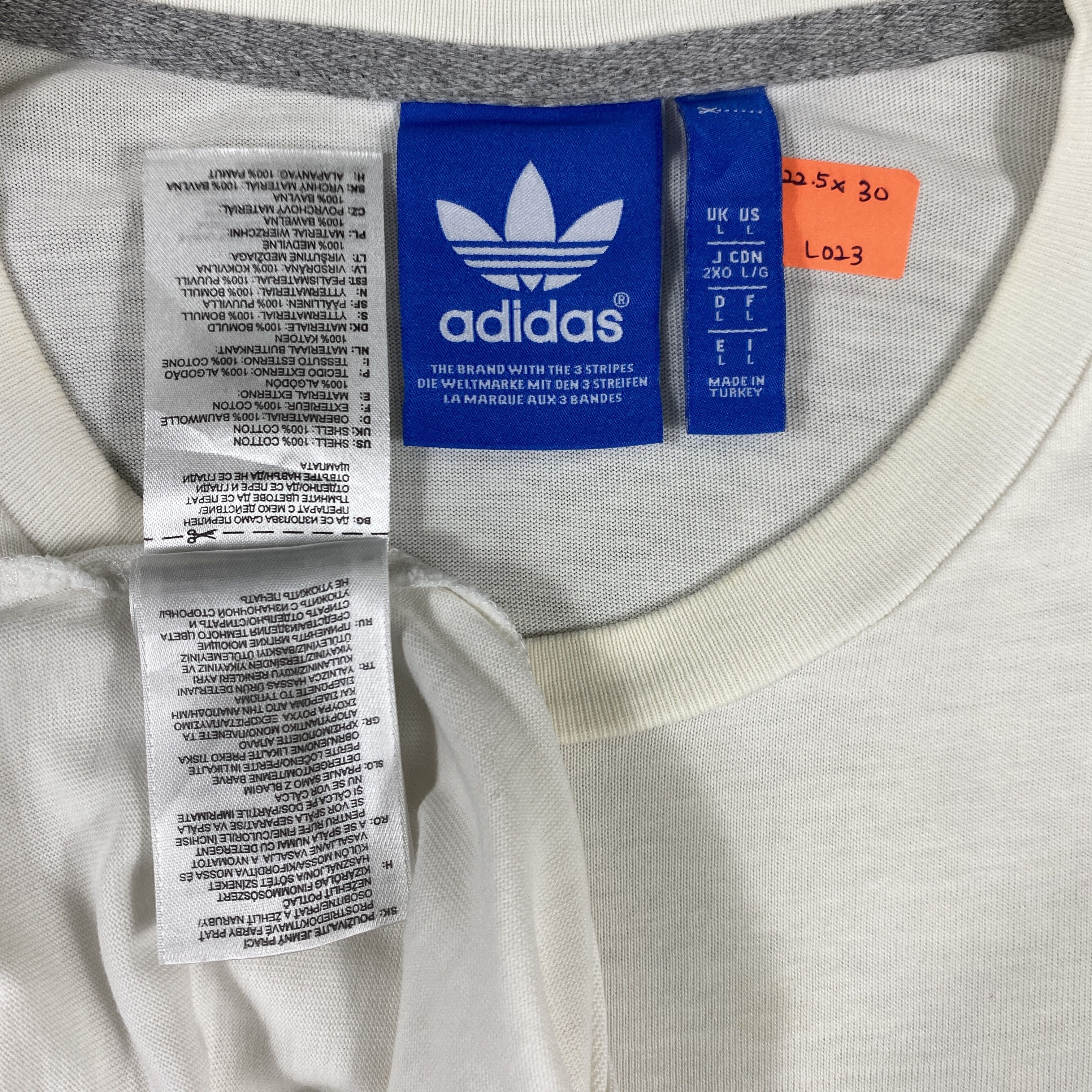 Adidas Adidas Old School Trefoil Graffiti T-Shirt - L023 Size US L / EU 52-54 / 3 - 6 Thumbnail