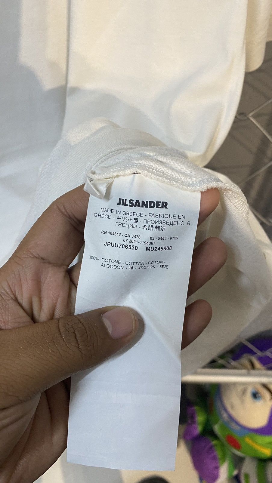 Designer × Jil Sander JIL SANDER INNER TSHIRT PATCH MEDIUM Size US M / EU 48-50 / 2 - 5 Thumbnail