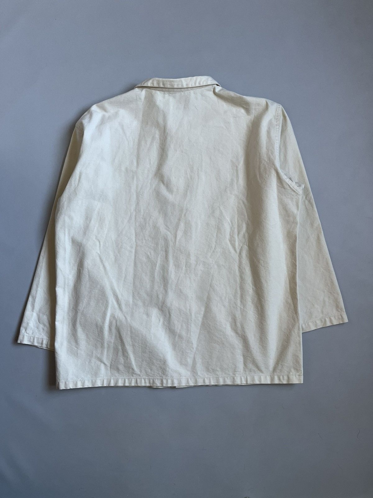 Vintage Vintage Men Ababord France Bretagne White Work Marine Jacket Size US L / EU 52-54 / 3 - 12 Thumbnail