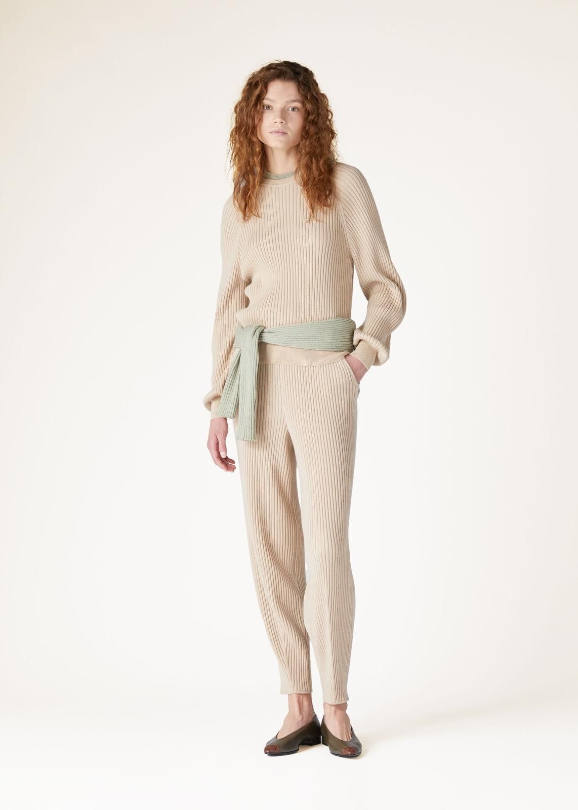 Loro Piana o1srvl11e0125 FAN6270 Lago Sirio Sweater in Cream Size L / US 10 / IT 46 - 4 Thumbnail