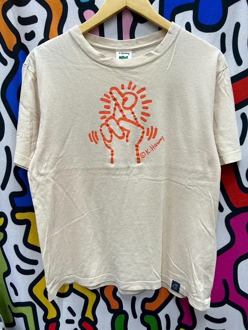 Vintage Vintage 2000s Keith Haring Art tshirt size M Size US M / EU 48-50 / 2 - 2 Thumbnail