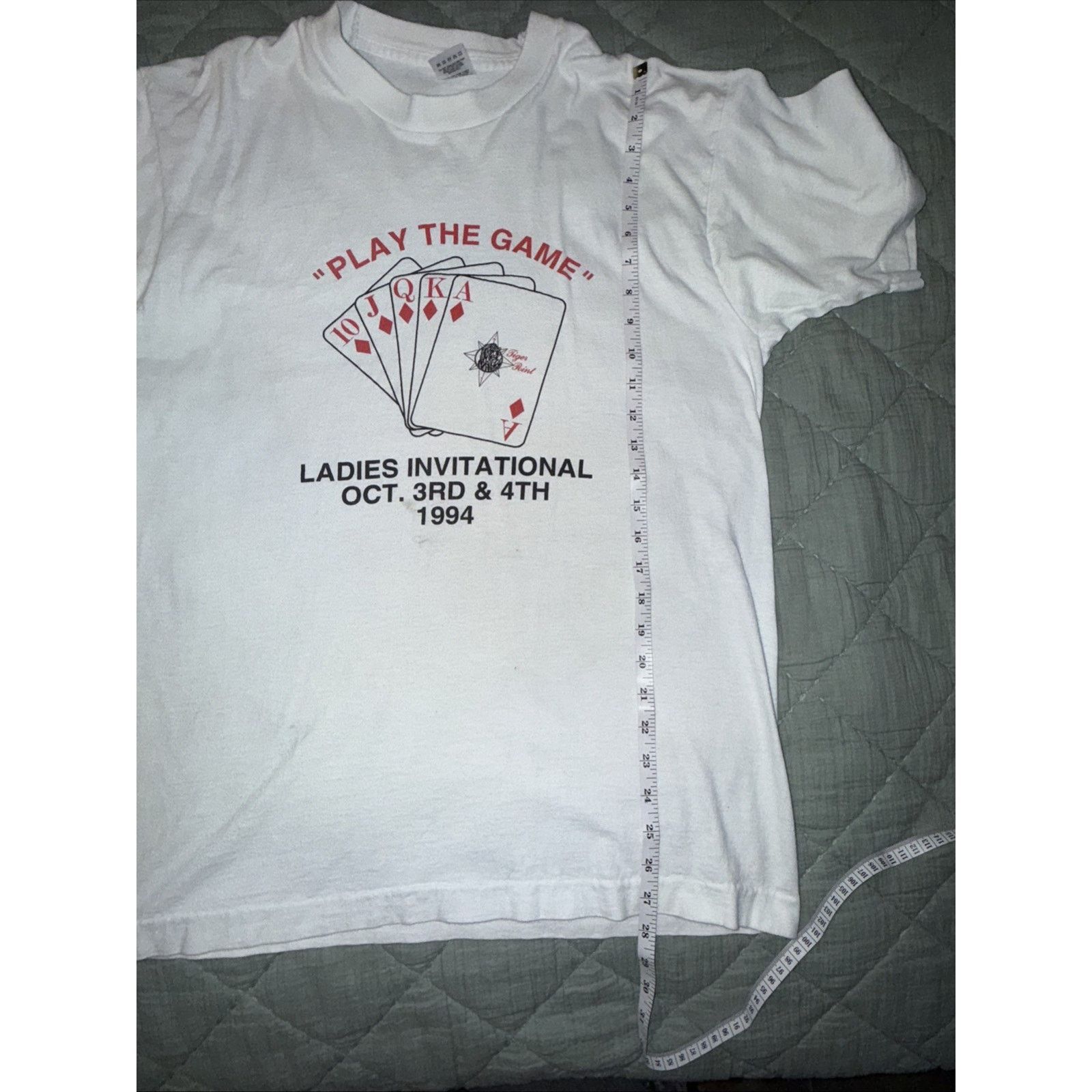 Fruit Of The Loom FOTL 1994 Poker Ladies Invitational Tee L Single Stitch USA Size US L / EU 52-54 / 3 - 10 Thumbnail