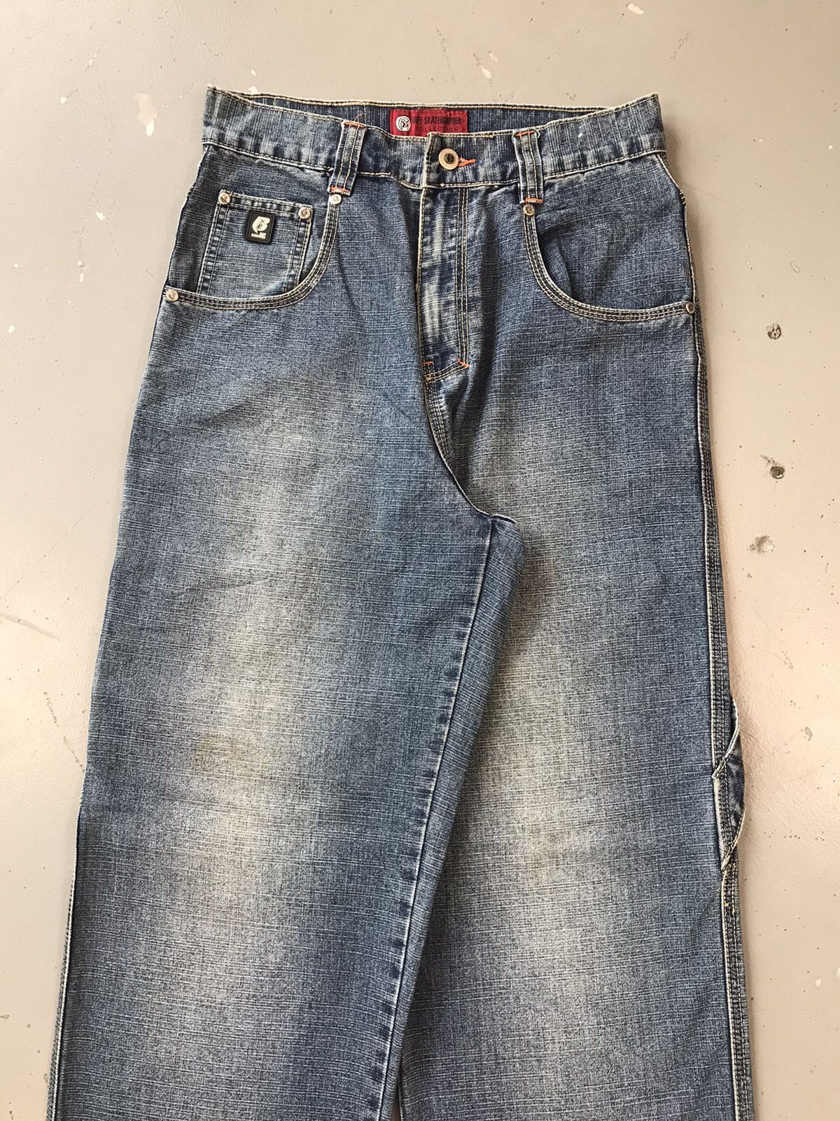 JNCO × Southpole × Vintage Vintage ruff skateboarder logo embroidered big pocket denim Size US 30 / EU 46 - 5 Thumbnail