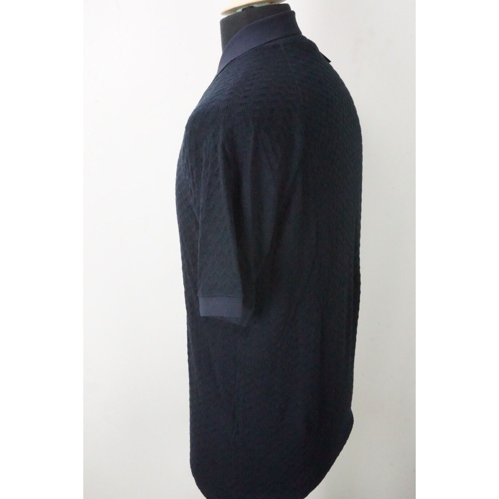 Giorgio Armani Giorgio Armani Black Label Brown Black Silk Blend Woven Swea Size US M / EU 48-50 / 2 - 2 Thumbnail