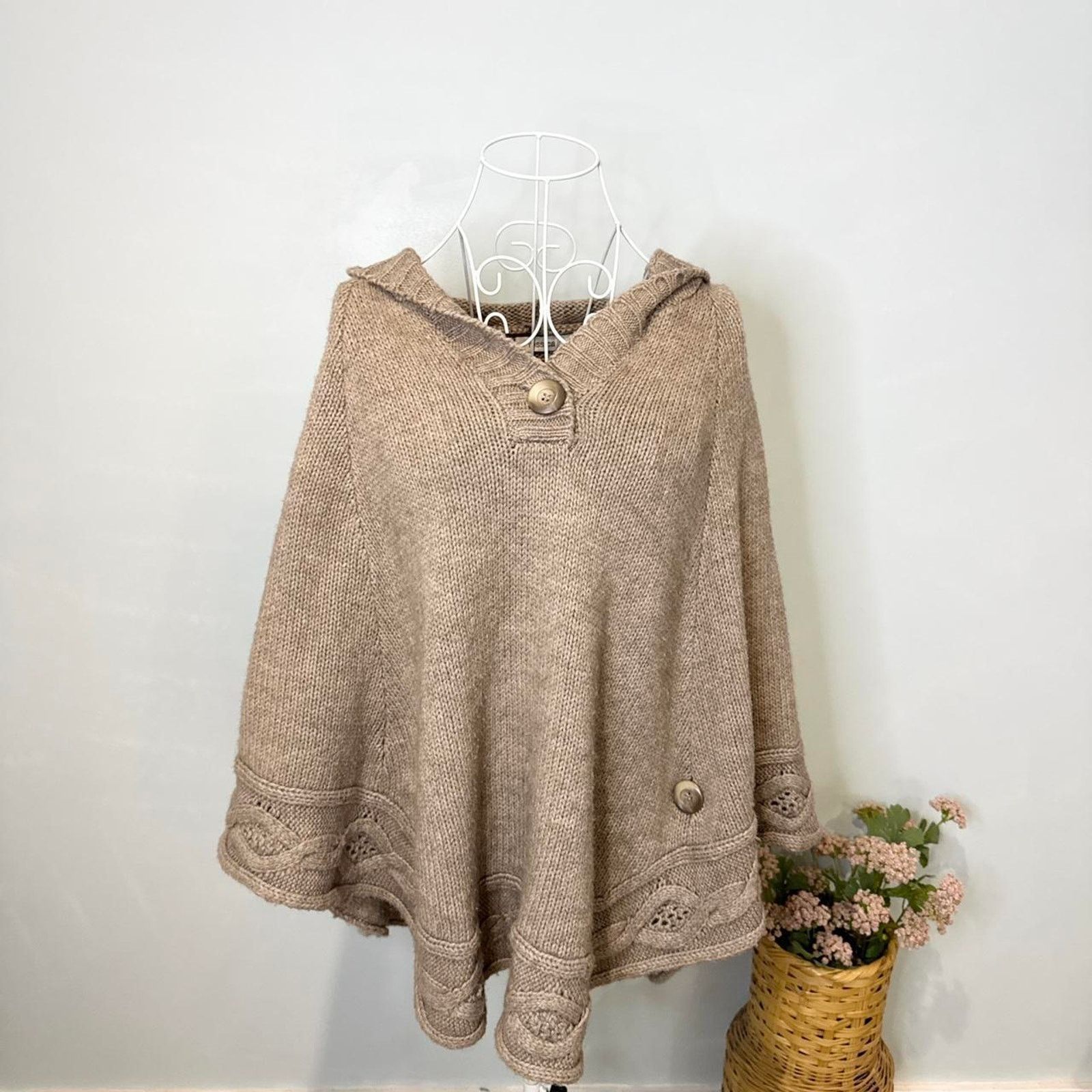Other Stunning vintage y2k forest brown knit crochet Size ONE SIZE - 2 Thumbnail