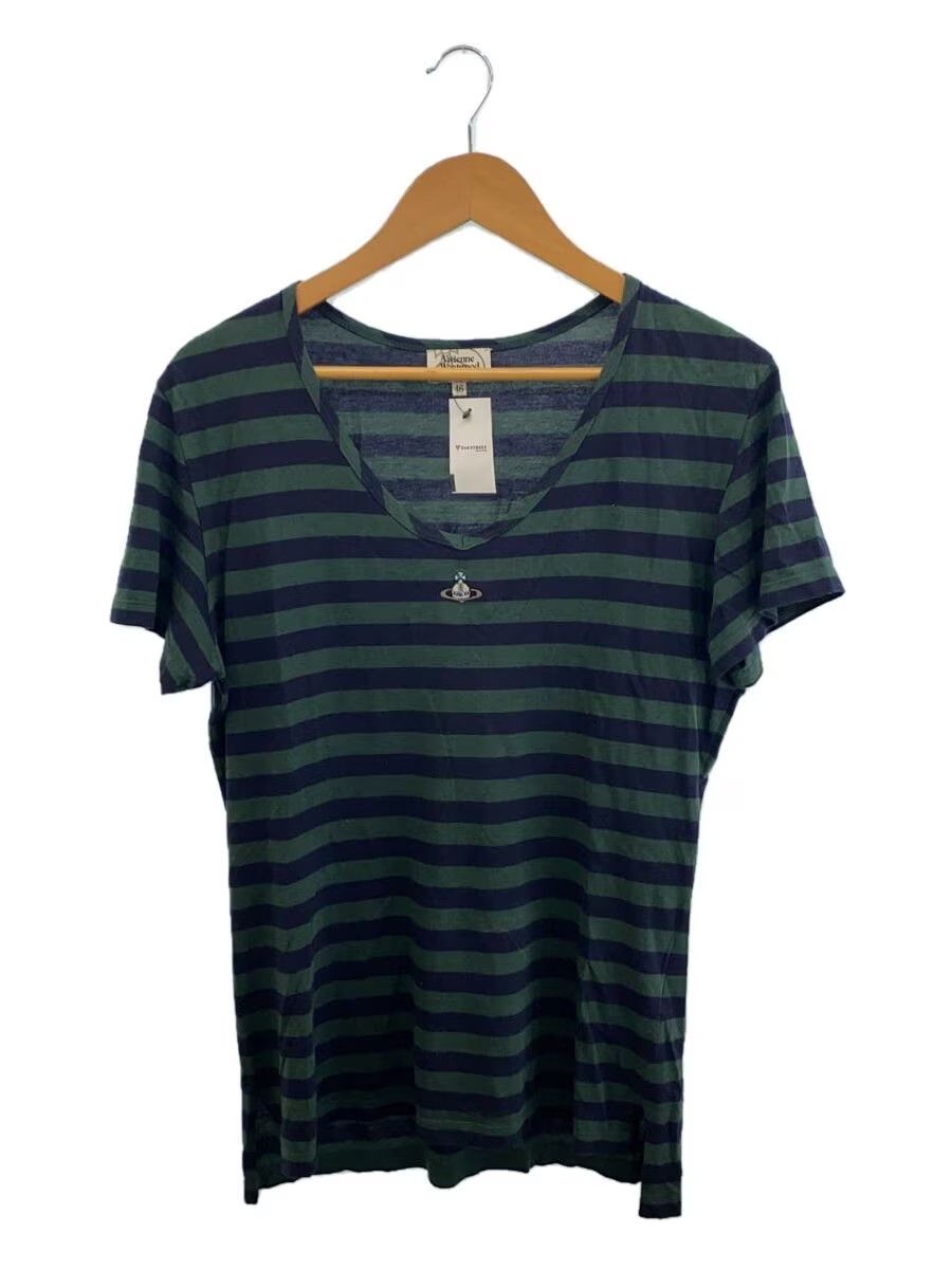 Vivienne Westwood Striped Orb V Neck Tee Size US S / EU 44-46 / 1 - 1 Thumbnail