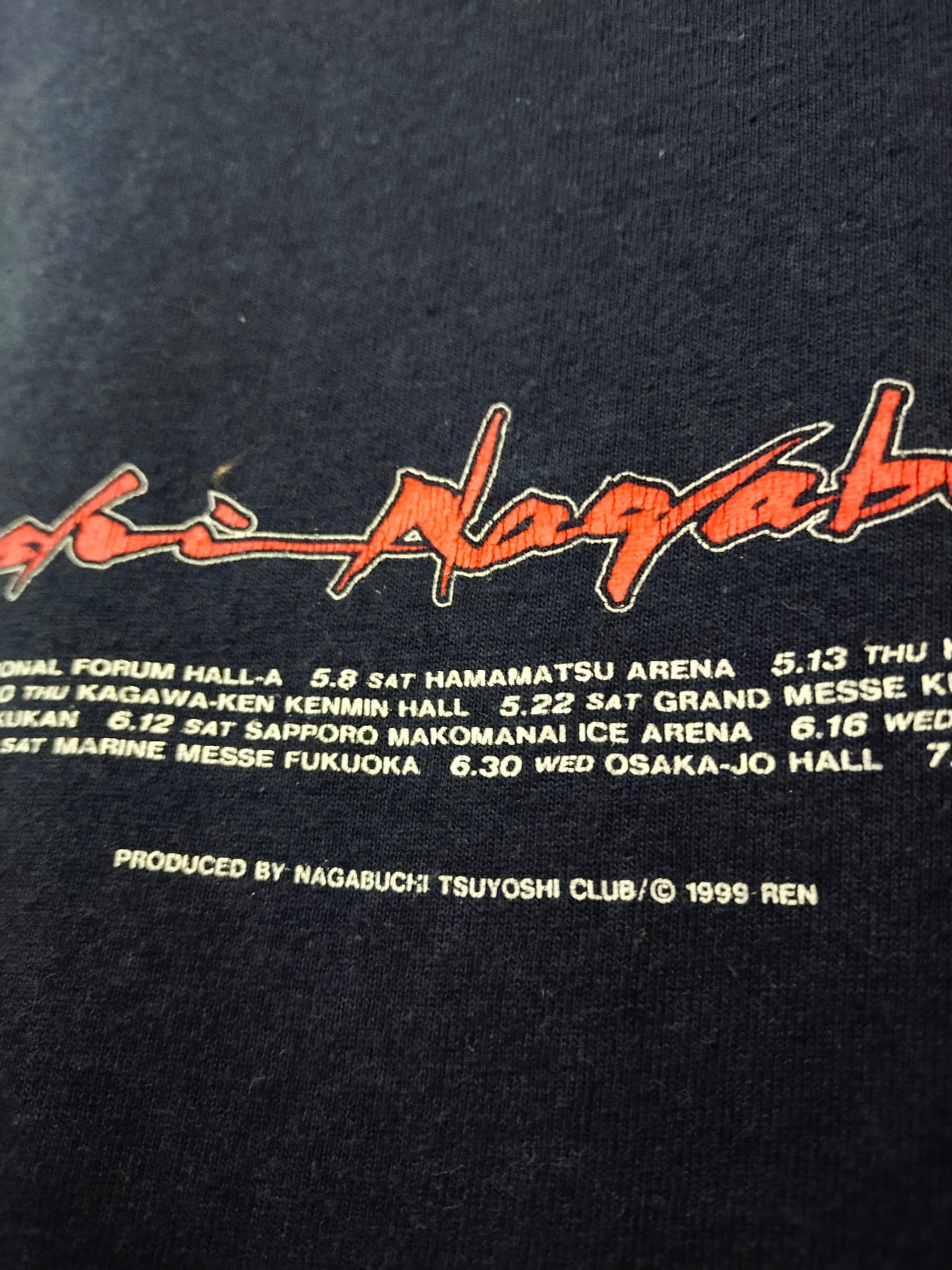 Band Tees Vintage 1999 Tsuyoshi Nagabuchi World tour band t shirt Size US M / EU 48-50 / 2 - 7 Thumbnail
