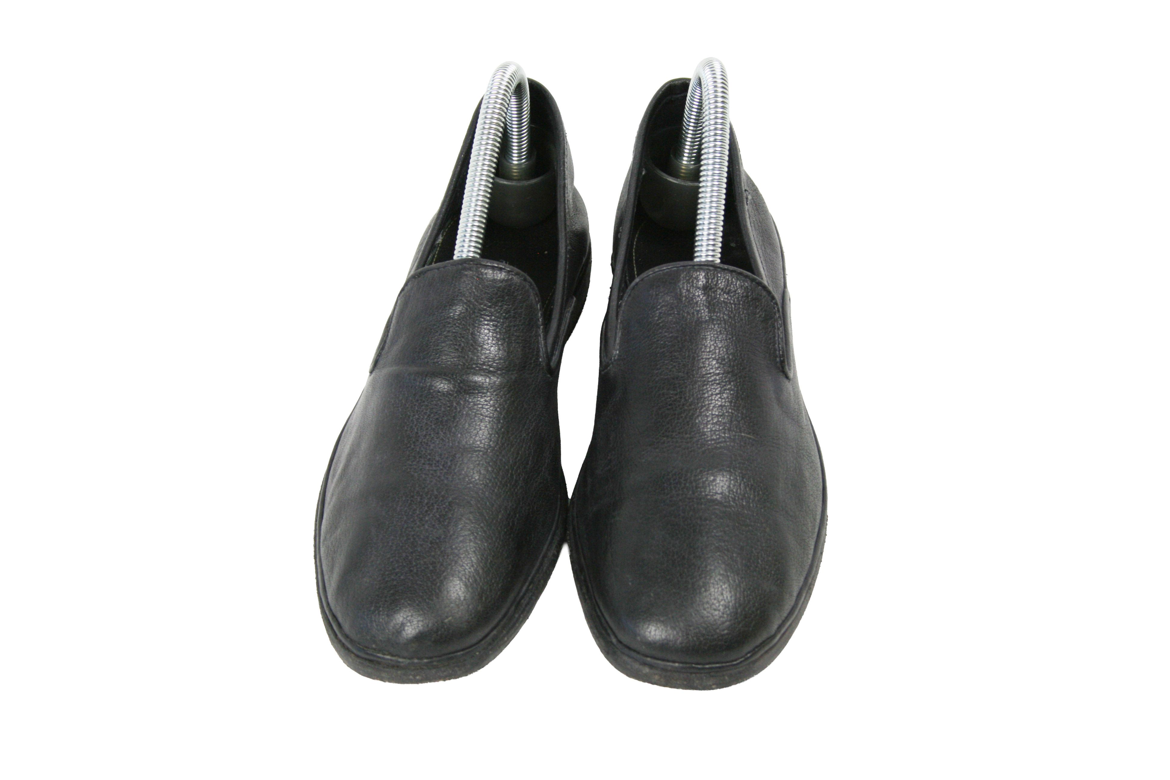 Elia Maurizi Avant Garde Leather Slip Ons Size US 7.5 / IT 37.5 - 7 Thumbnail