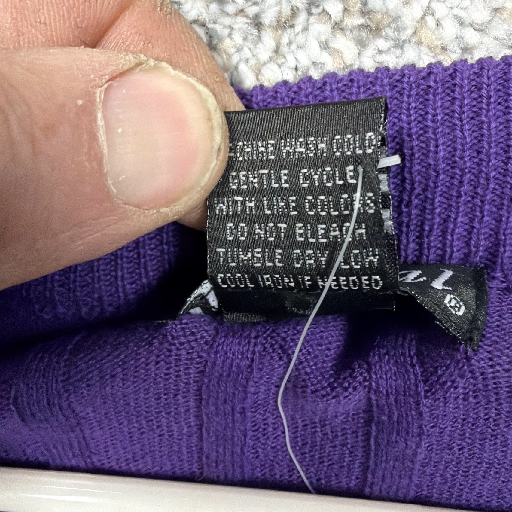 Vintage VINTAGE Wet Seal Cardigan XL Cropped 100% Cotton V-Neck Long Sleeve Purple Teens Junior Slim Knit Buttoned All Seasons Sweater Size XL / US 12-14 / IT 48-50 - 7 Thumbnail