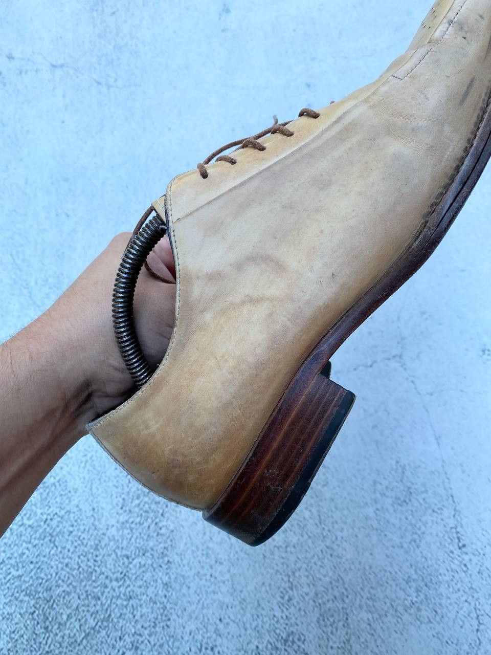 If Six Was Nine Italian Vintage Guidi style Leather Faded Shoes Size US 8 / EU 41 - 8 Thumbnail