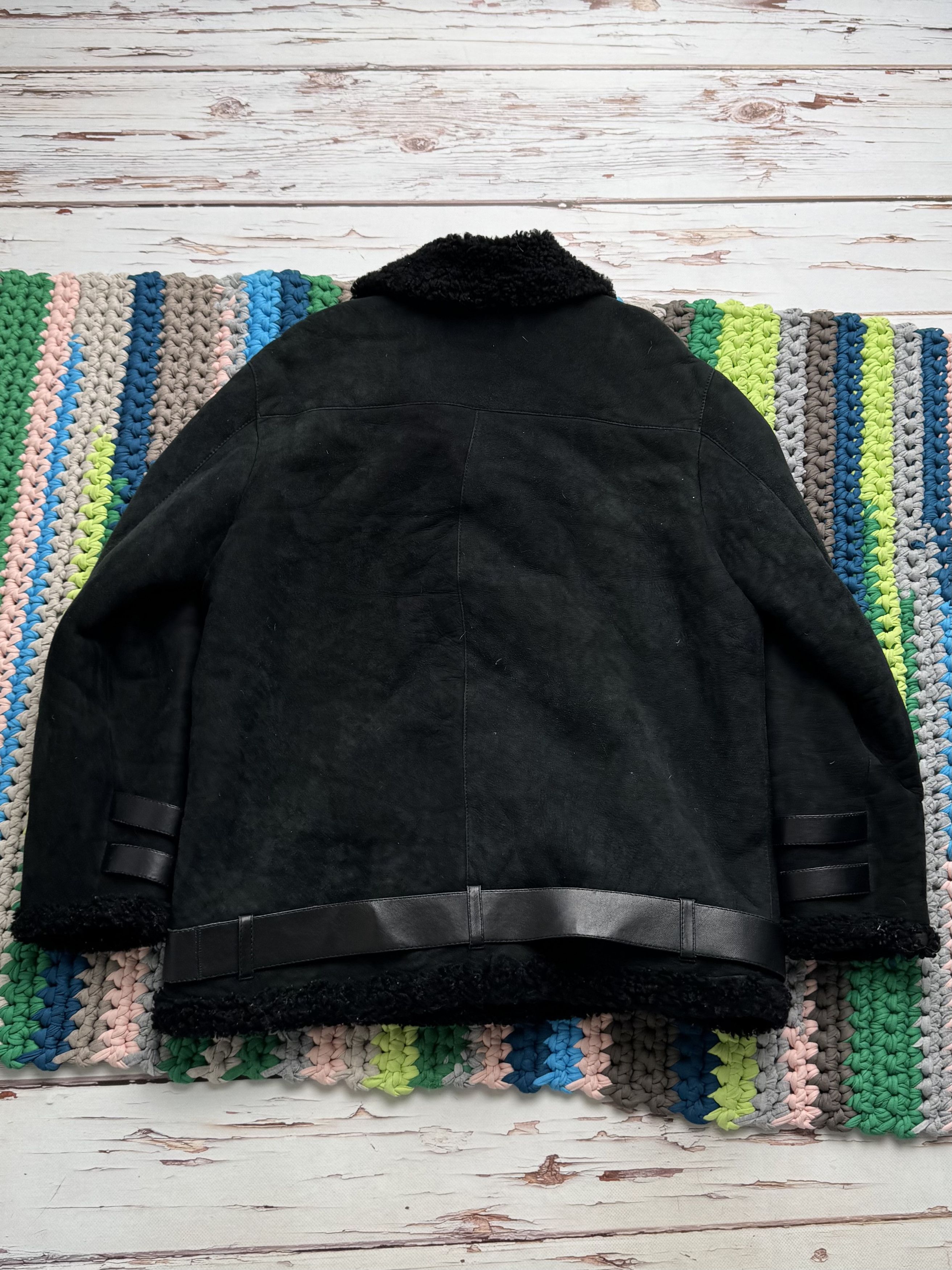 Vintage Vintage Real Sheepskin Coat With Belts (ET1)(D15) Size L / US 10 / IT 46 - 12 Thumbnail