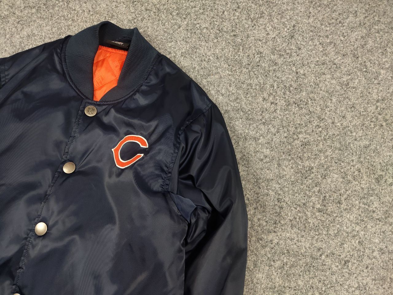 Vintage nfl team apparel costco Light Varsity Bomber Jacket