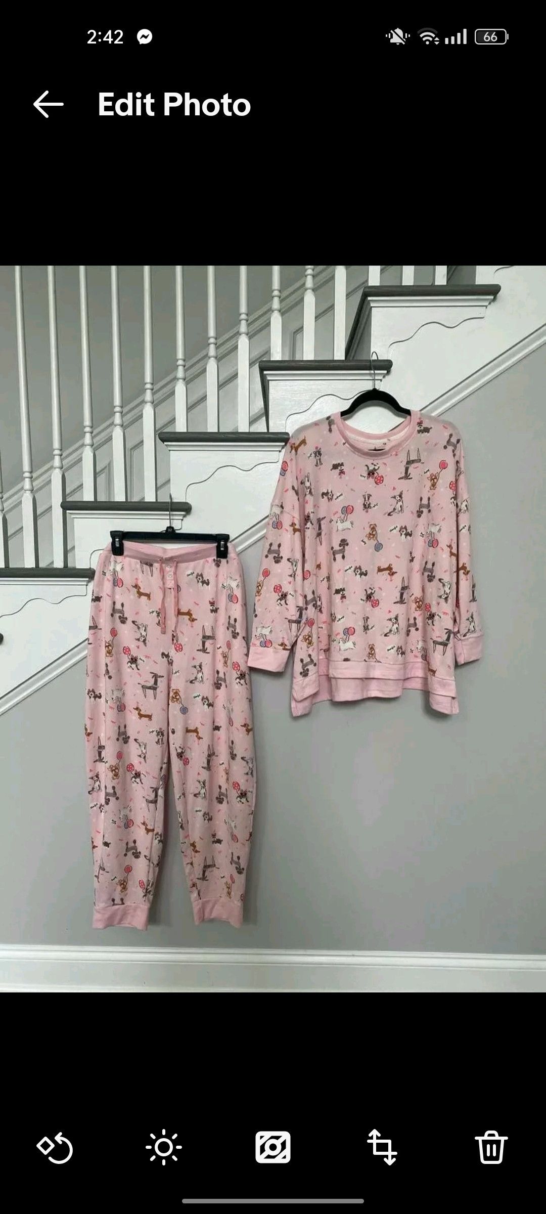 Other Cuddl Duds Sweater Knit 3/4 Sleeve Pajama Size 38" / US 16 / IT 52 - 4 Thumbnail