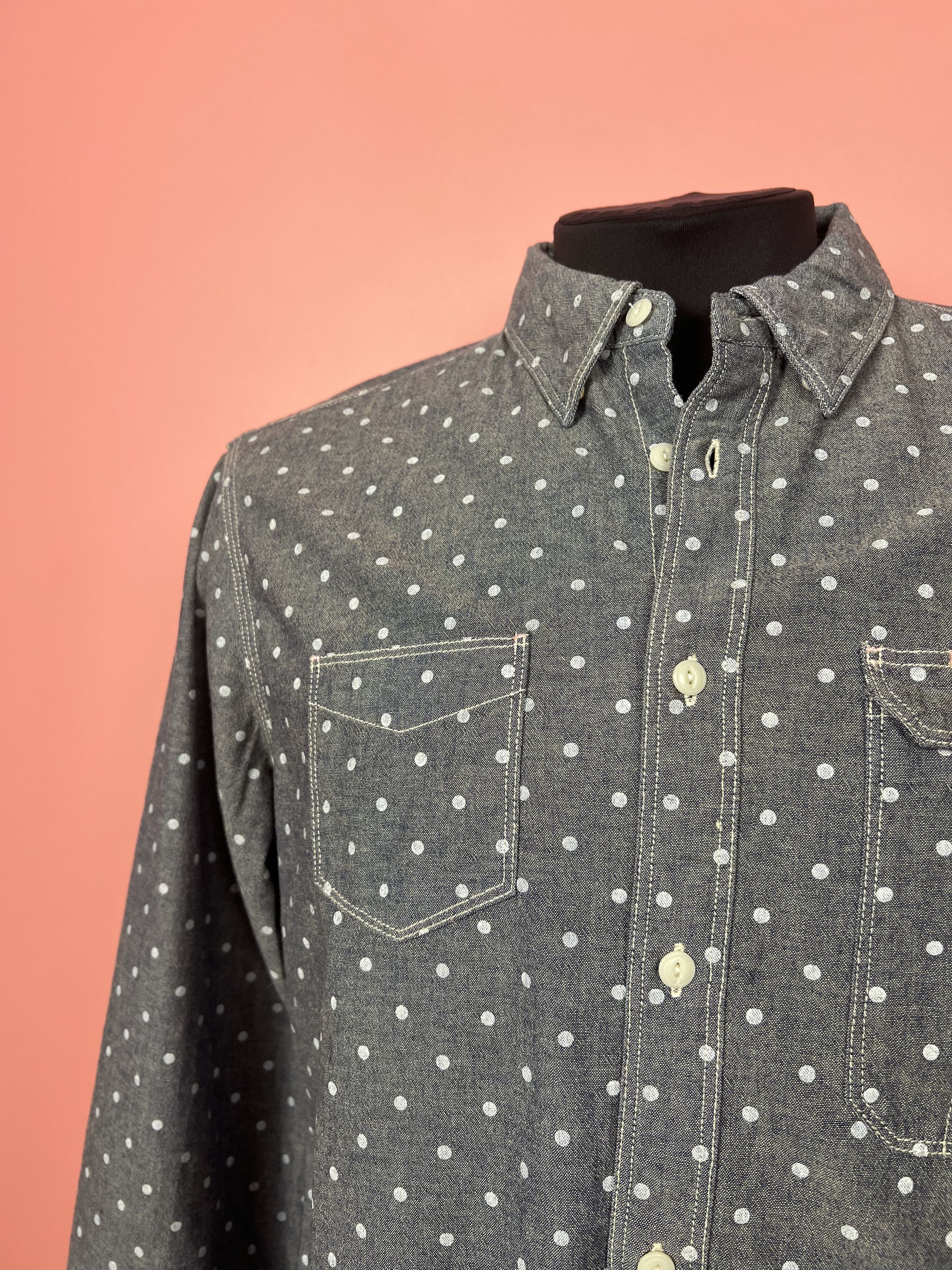 Allsaints Allsaints shirt blue streetwear casual Size US L / EU 52-54 / 3 - 3 Thumbnail