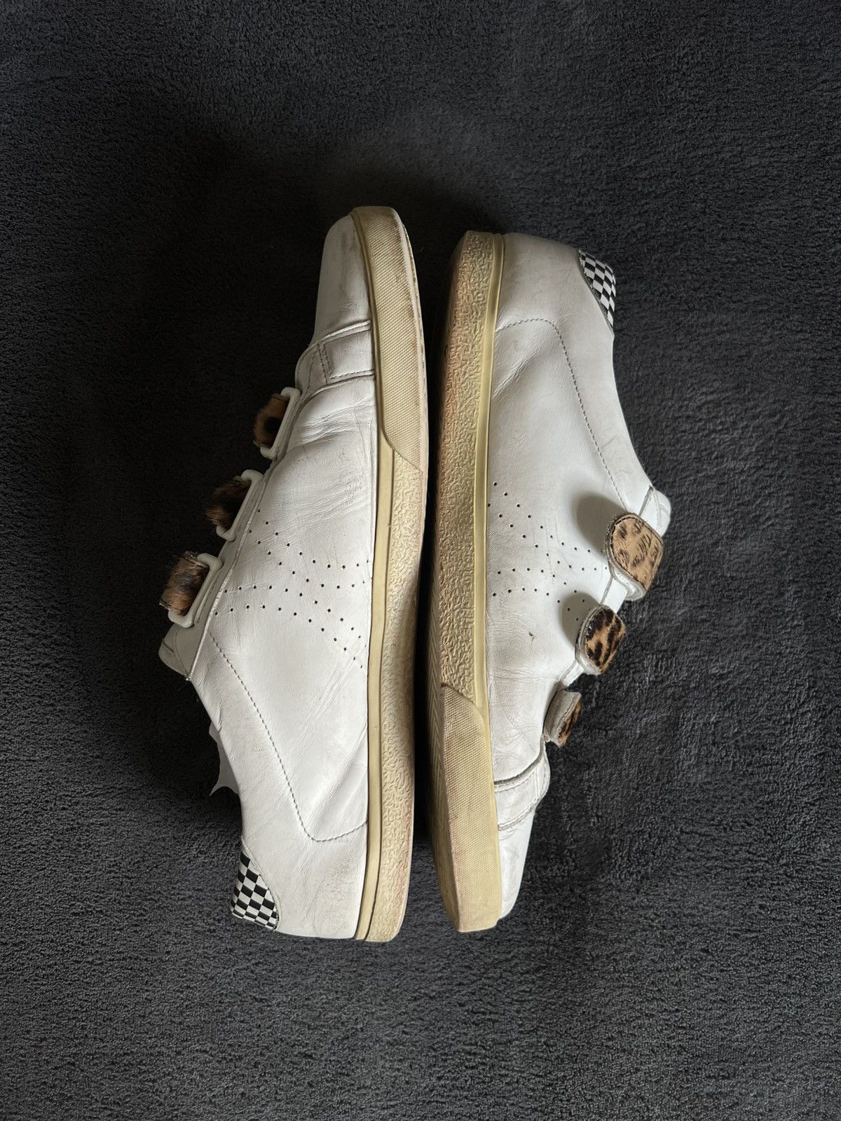 Celine Runway CÉLINE by Hedi Slimane Leopard strap Velcro sneakers Size US 12 / EU 45 - 6 Thumbnail