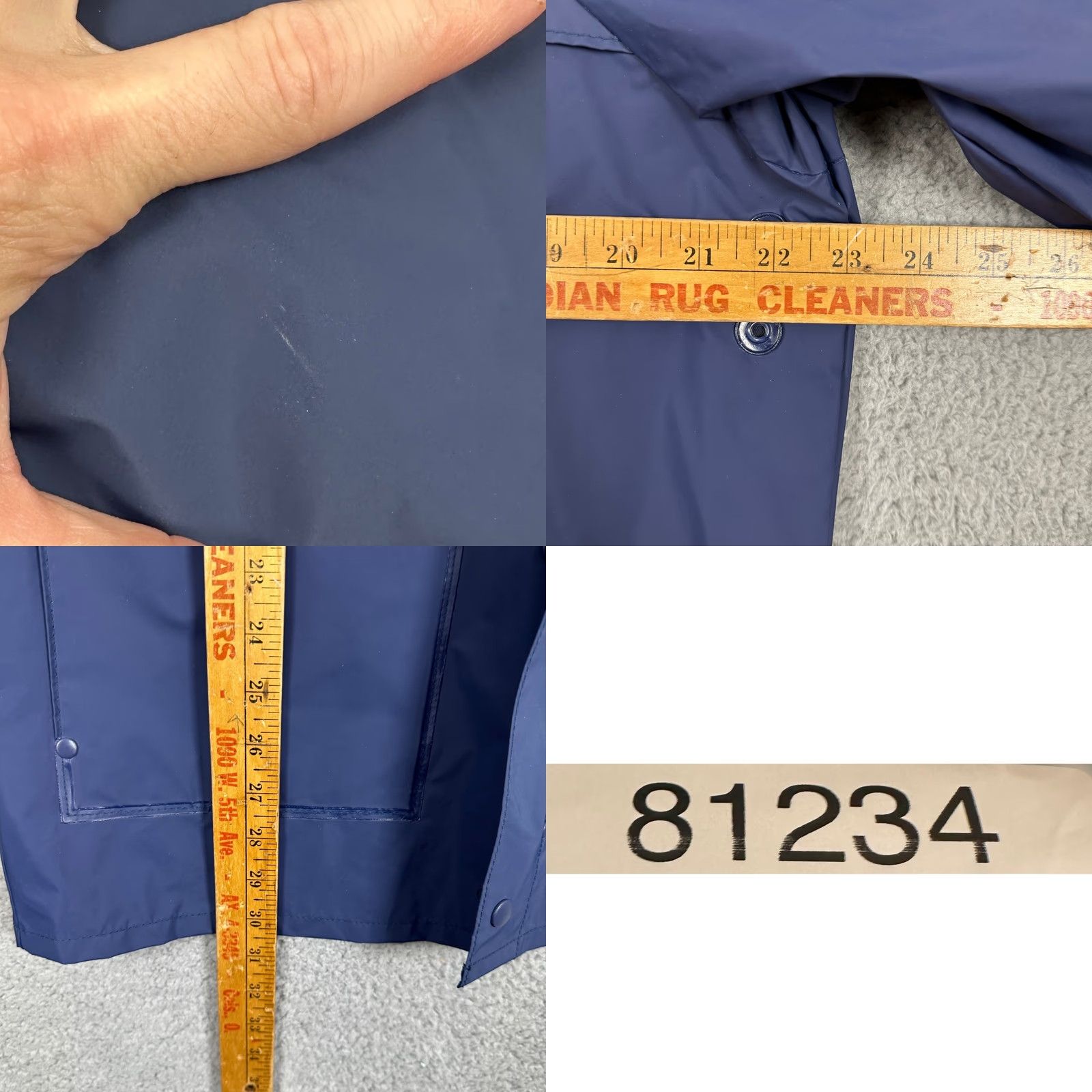Vintage Columbia Jacket Raincoat Hoodie Mens Small Blue Full Zip Waterproof Flap Pocket Size US S / EU 44-46 / 1 - 8 Thumbnail