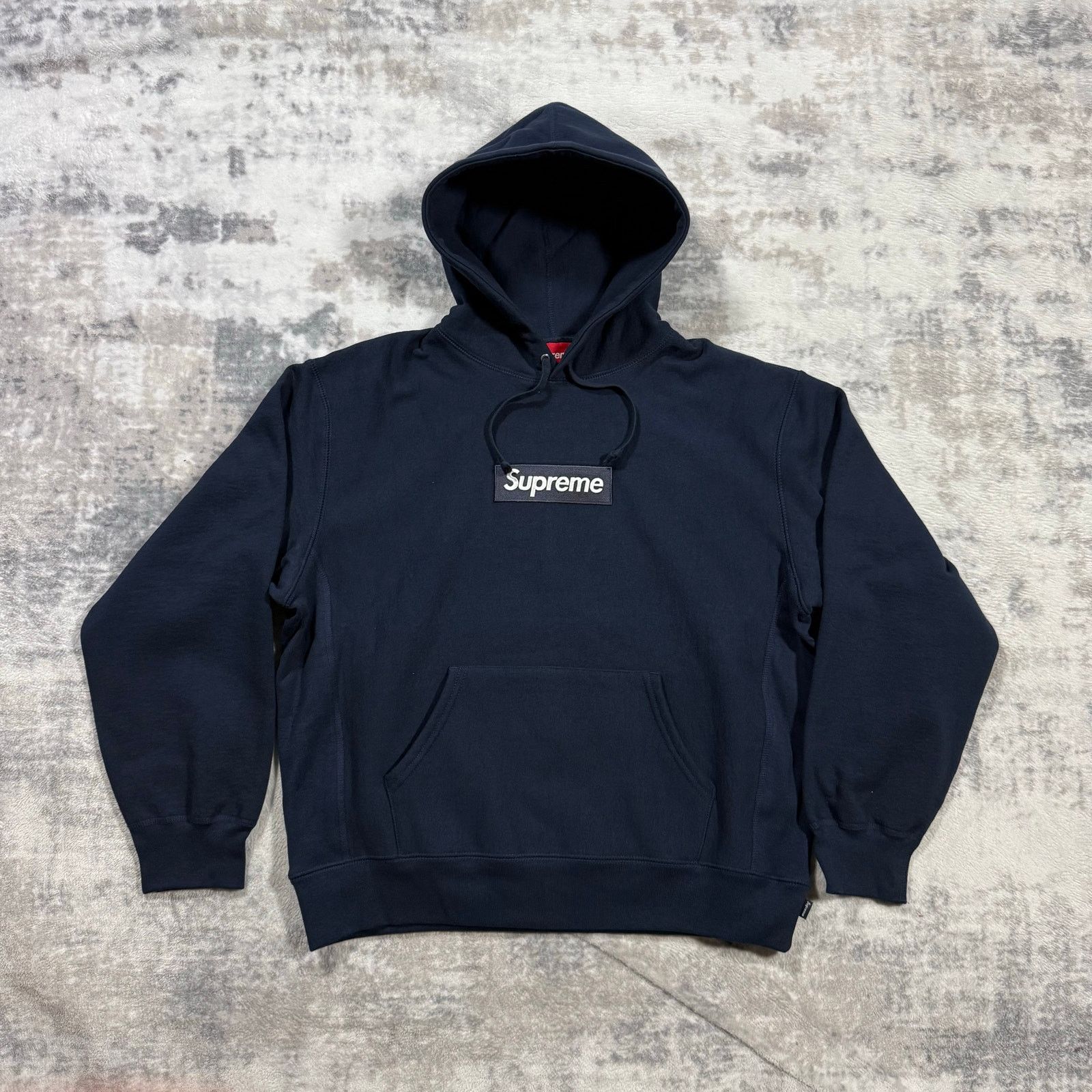 Supreme Authentic Supreme Navy Box Logo Hoodie M NEW Size US M / EU 48-50 / 2 - 1 Thumbnail