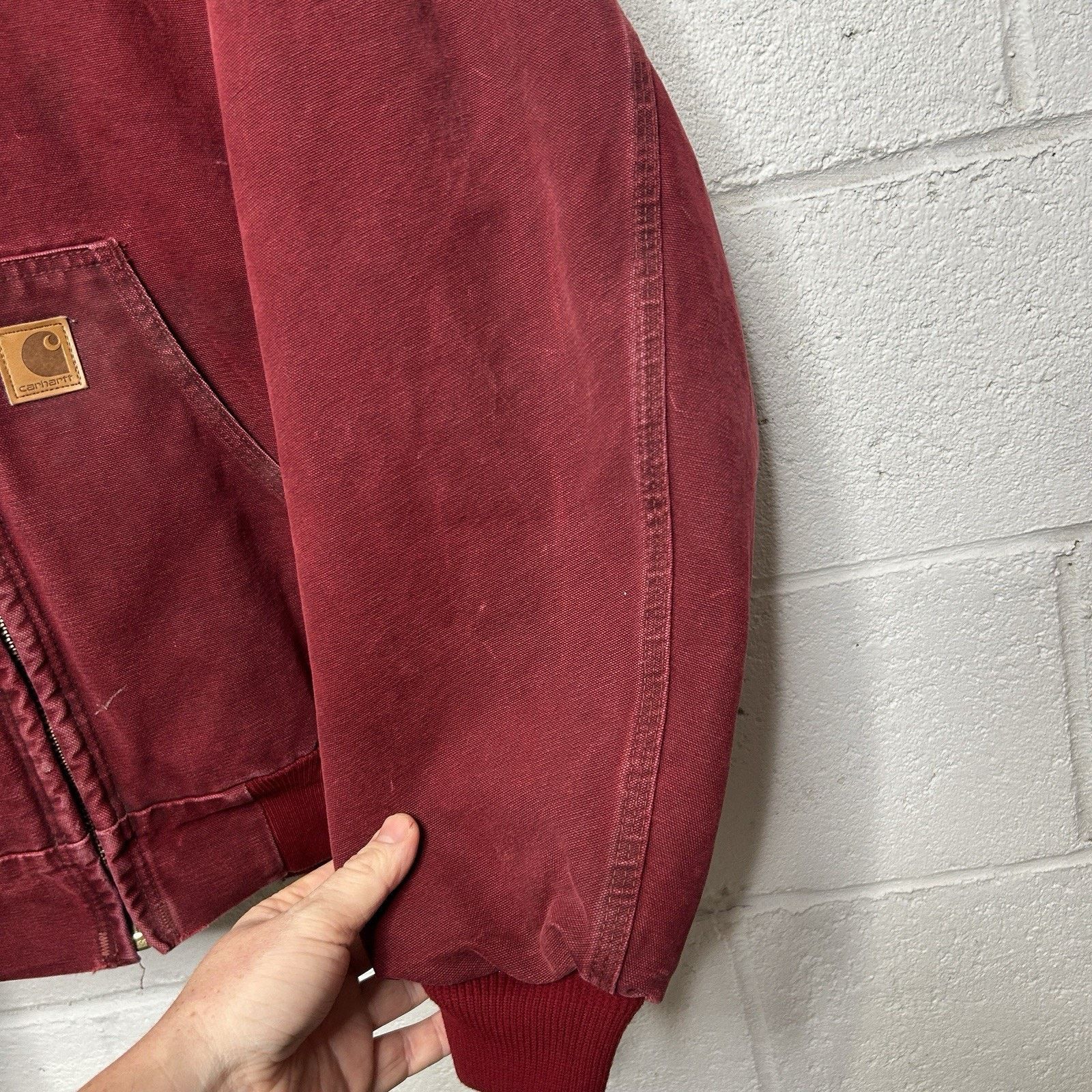 Carhartt Vintage Carhartt Hooded Active Jacket “Crimson Red” J130 CRI Size US XXL / EU 58 / 5 - 4 Thumbnail