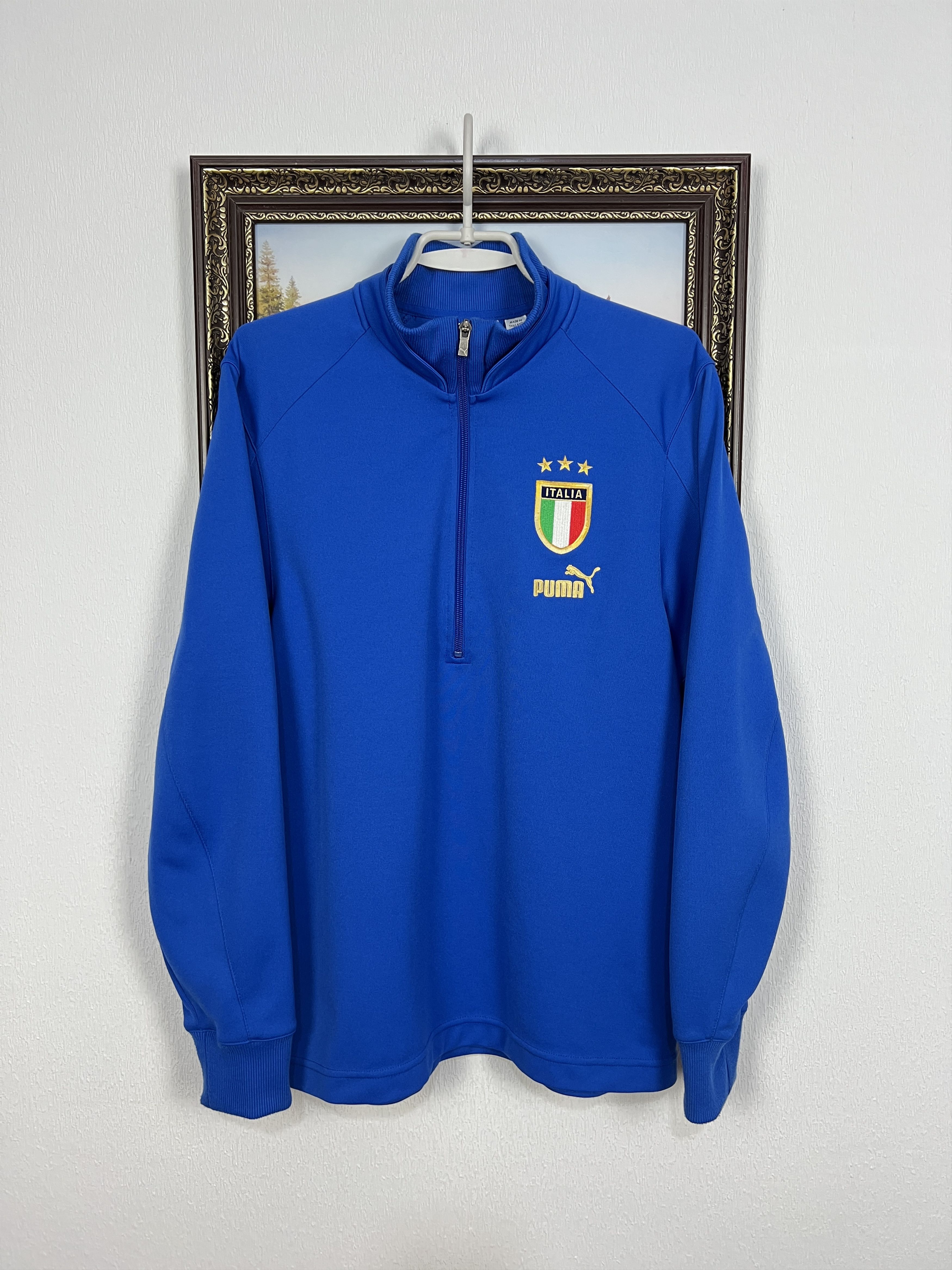 Puma Vintage 2000's Puma Italy Football Jacket Soccer Track Top Size US M / EU 48-50 / 2 - 1 Thumbnail