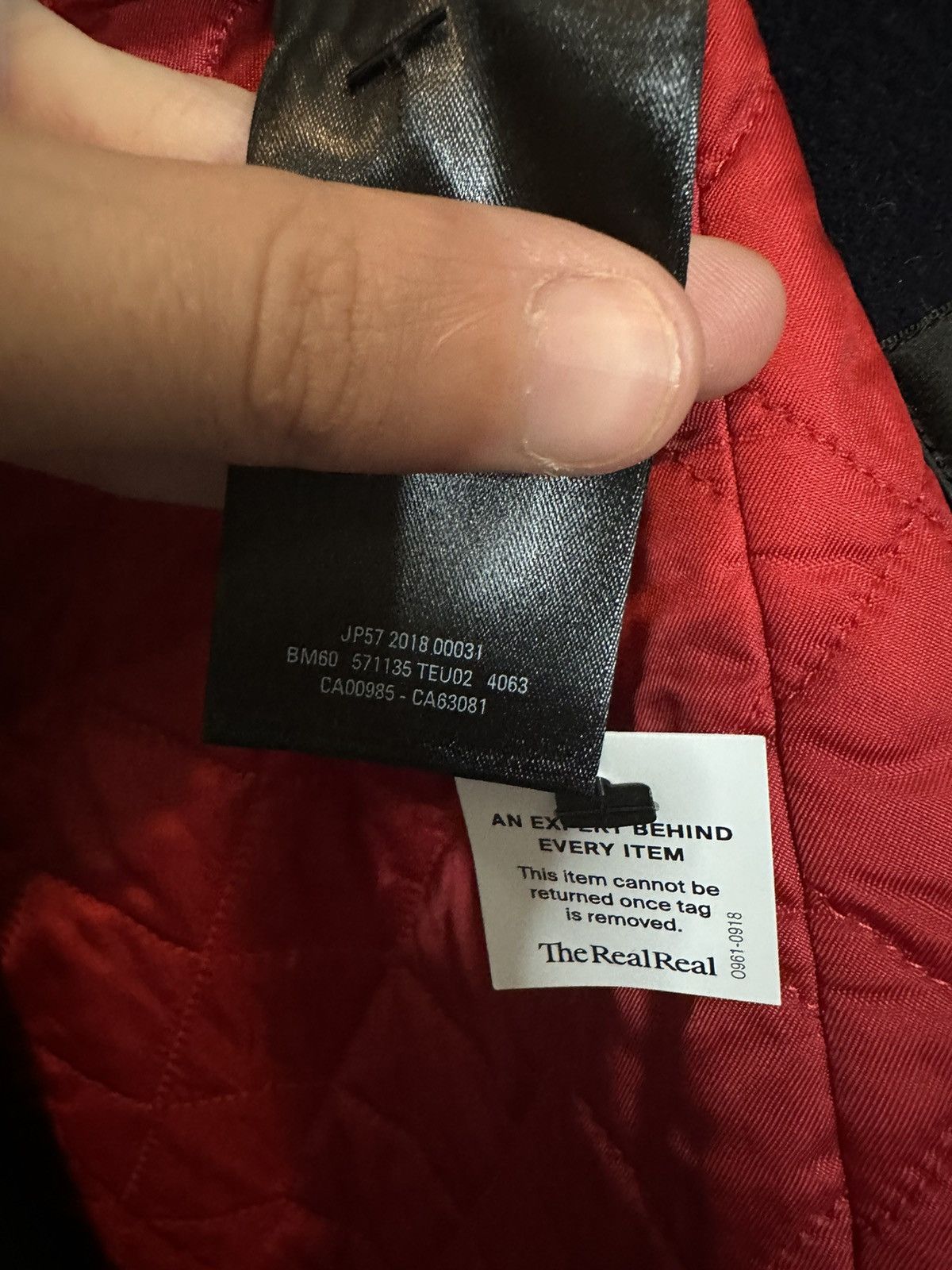 Balenciaga Padded shoulder cashmere + wool fleece 2019 peacoat NWT Size US S / EU 44-46 / 1 - 14 Thumbnail