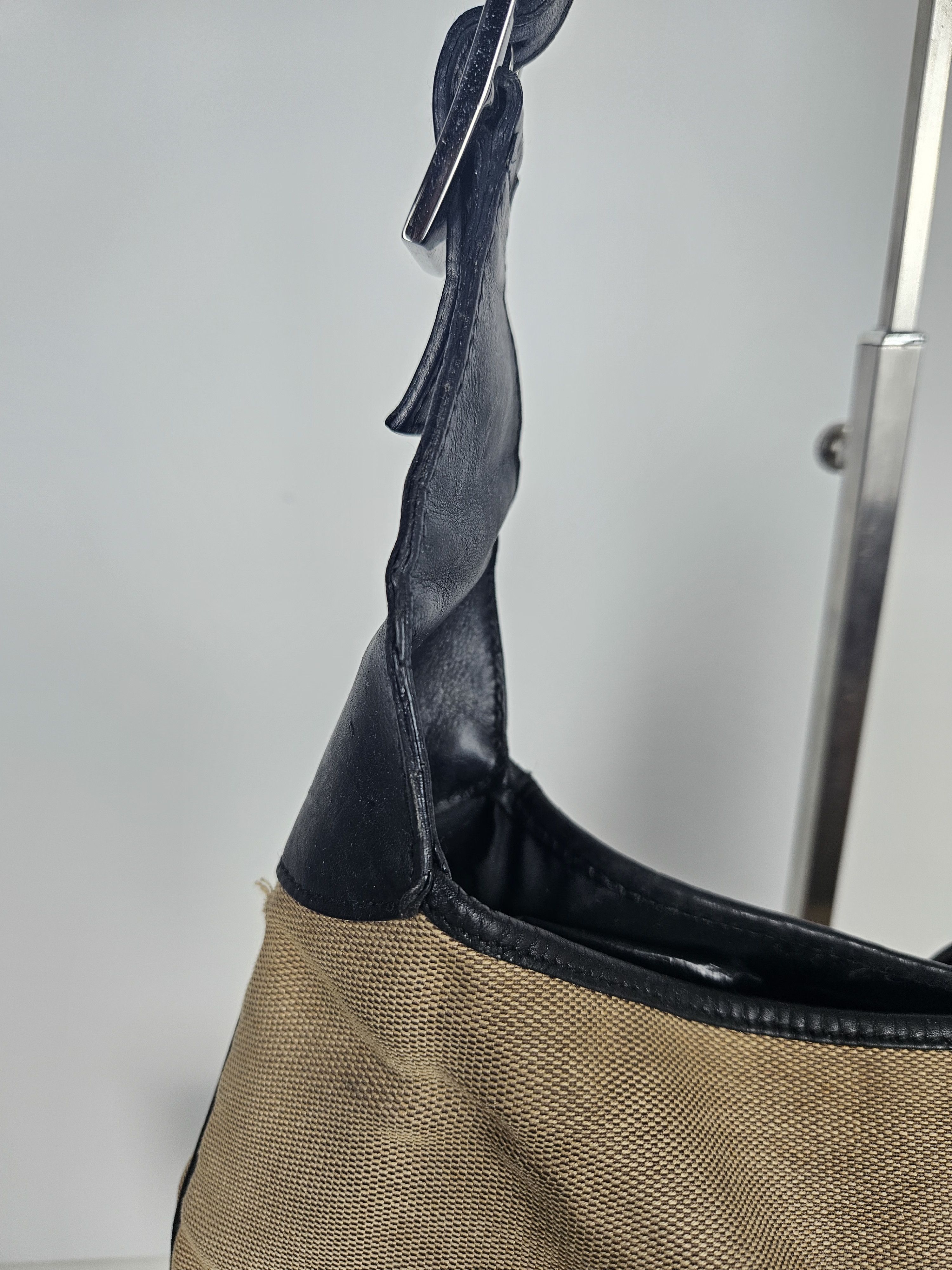Gucci Vintage y2k Gucci Jackie canvas and leather hobo handbag Size ONE SIZE - 11 Thumbnail