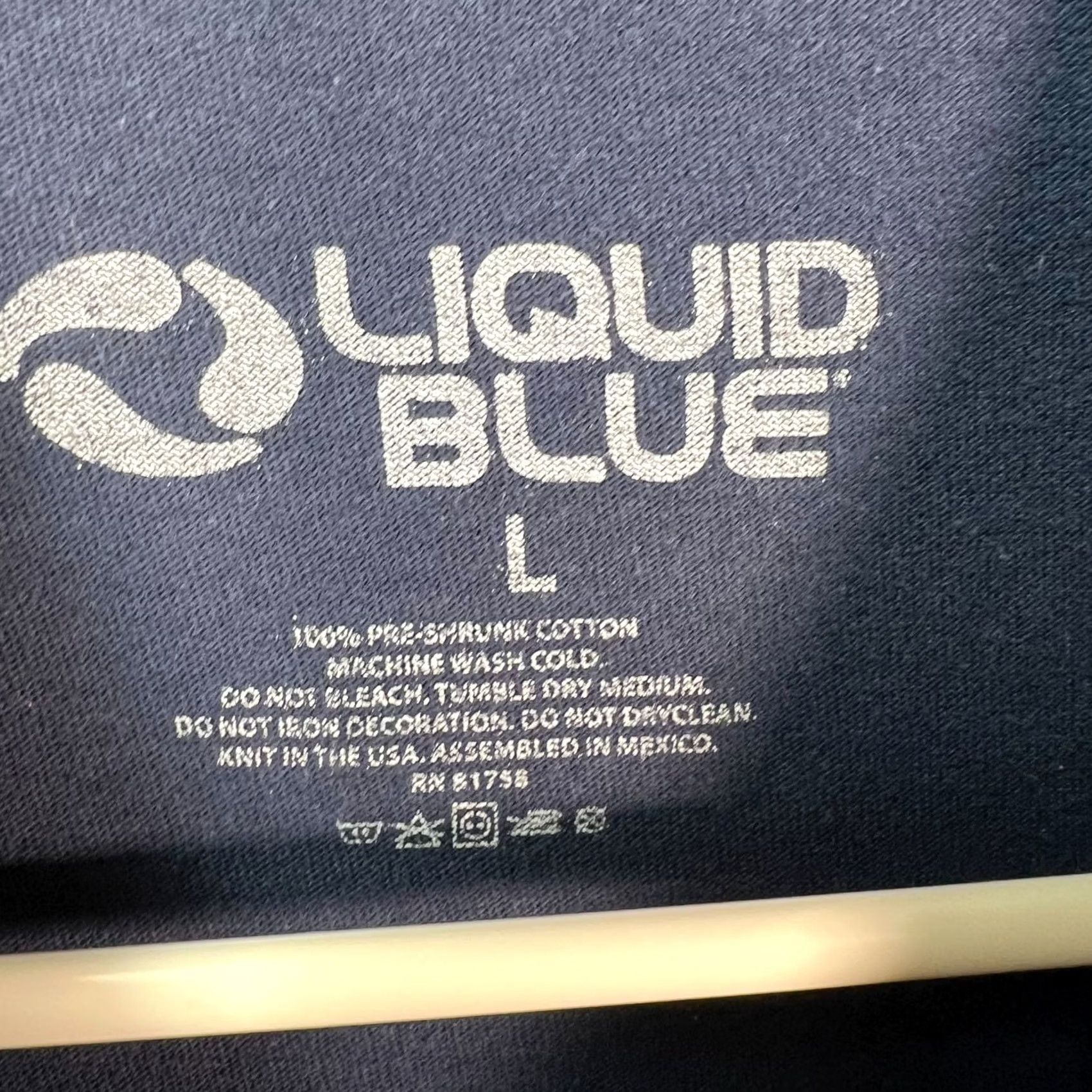 Liquid Blue Grateful Dead Fire In The Mountains Liquid Blue T-Shirt Large Mens Blue Cotton Graphic Print Short Sleeve Crew Neck Shirt Size US L / EU 52-54 / 3 - 3 Thumbnail