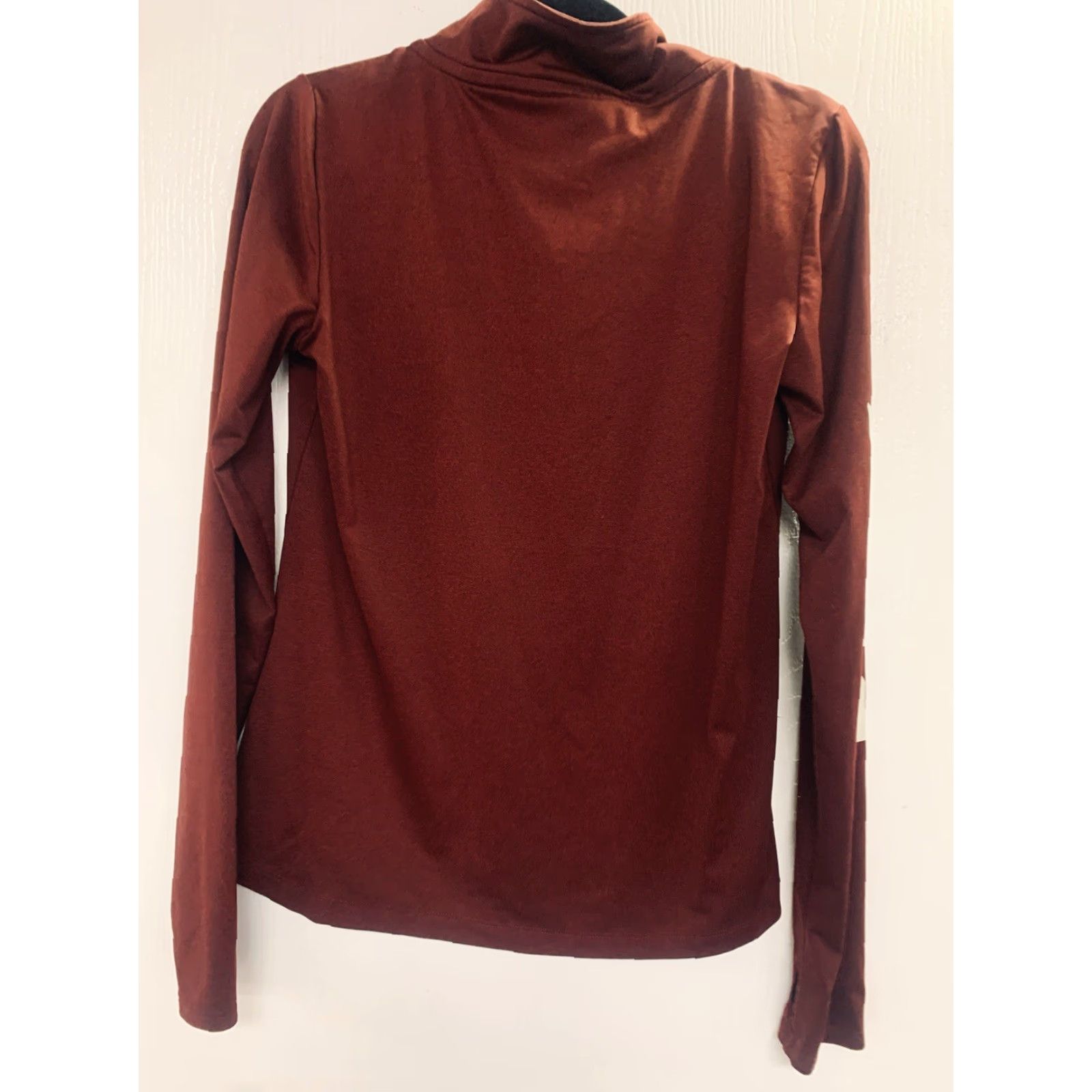 Victoria's Secret Victoria’s Secret PINK Ultimate 1/2 Zip Pullover Womens Medium Maroon Thumbholes Sweatshirt Size M / US 6-8 / IT 42-44 - 5 Thumbnail