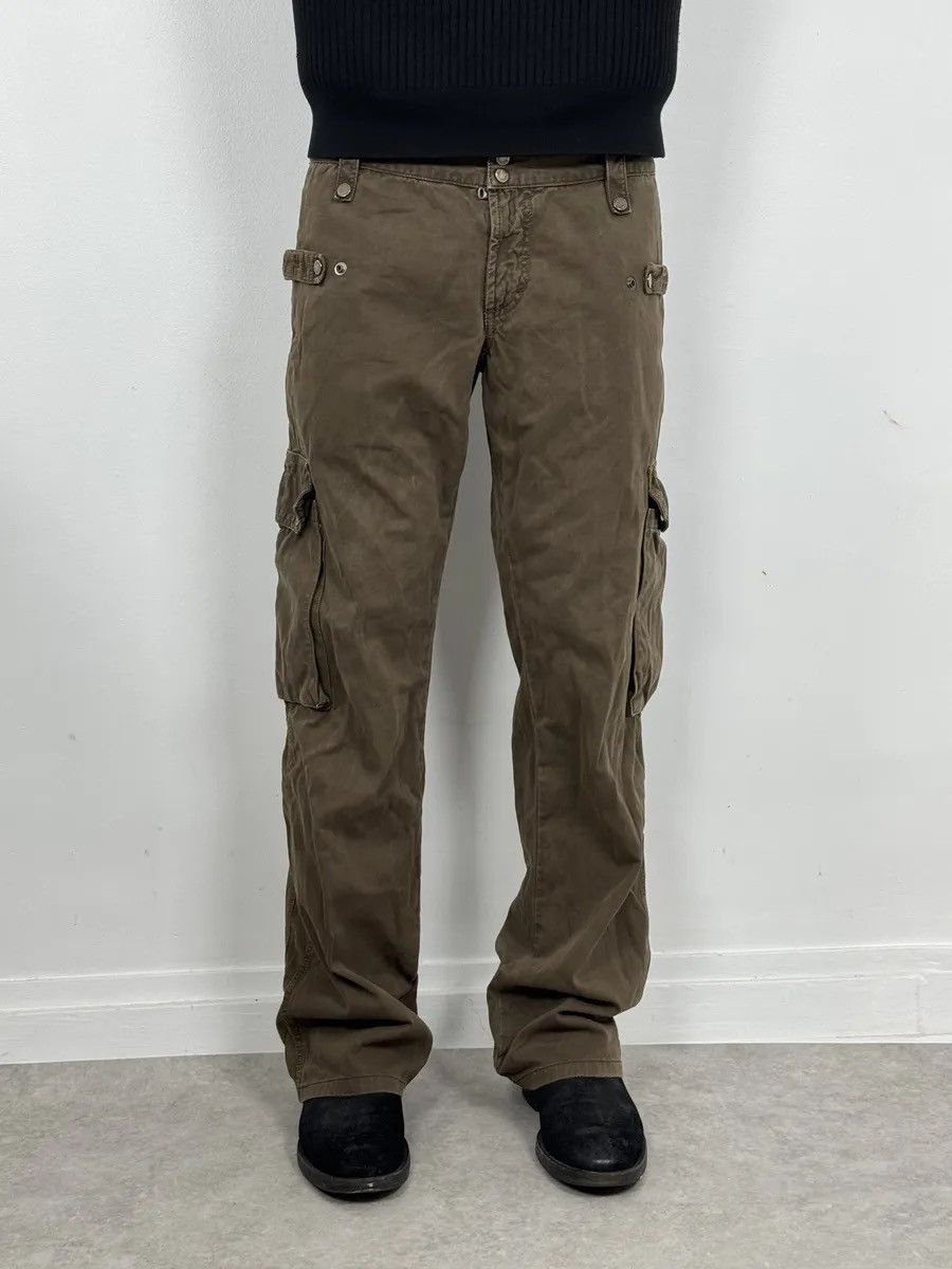 AW2004 Dolce & Gabbana Brown Cozy Utility Cargo Pants